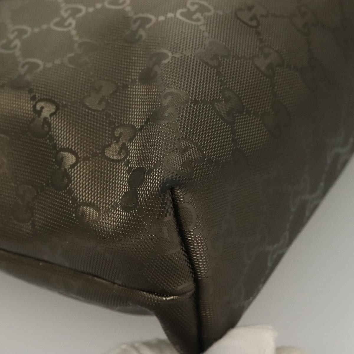 Gucci GUCCI GG Implementation Tote Bag Pvc Khaki Silver Size ONE SIZE - 13 Thumbnail