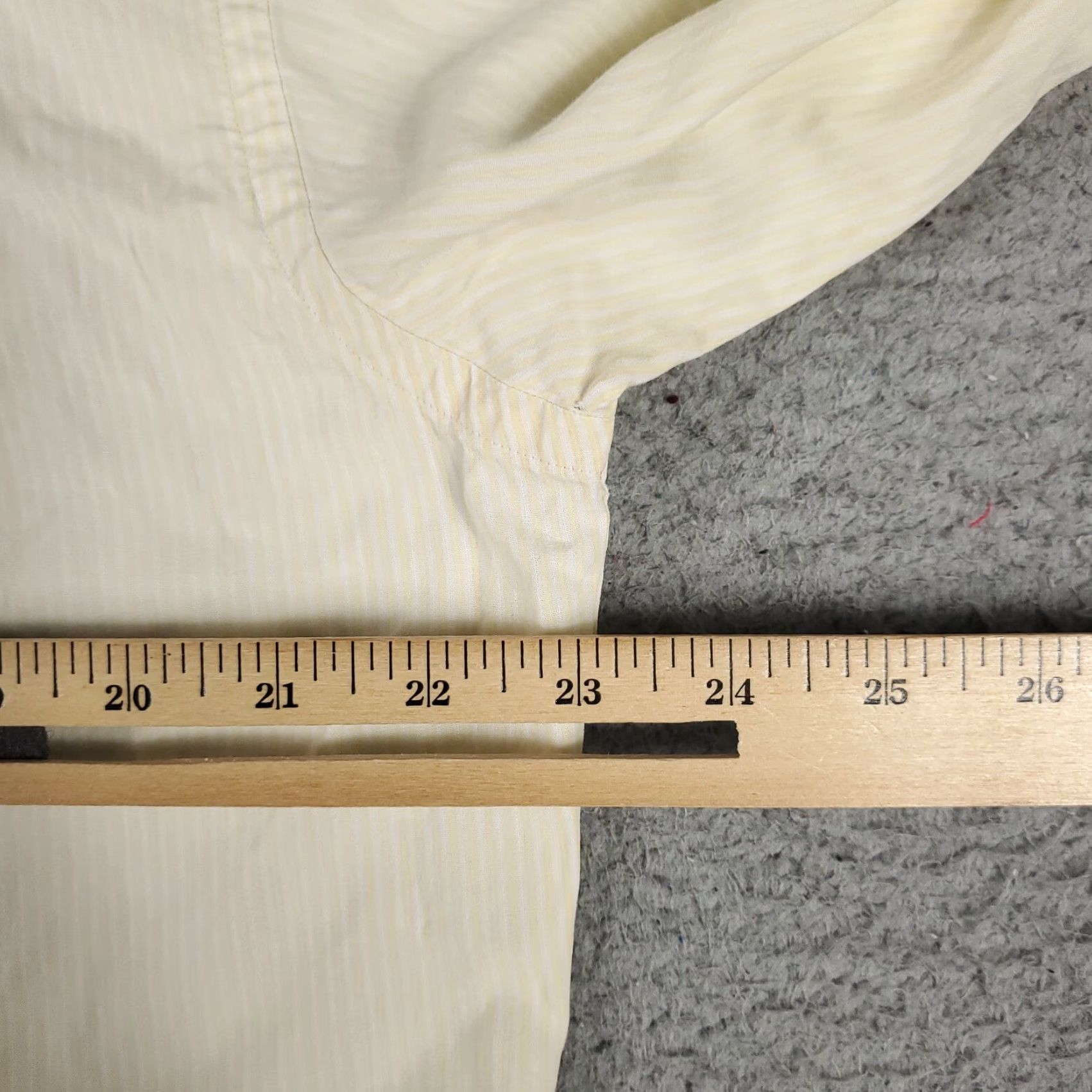 Tommy Hilfiger Tommy Hilfiger Shirt Mens Medium Yellow Striped Button-Up Long Sleeve Casual Modern Preppy Mens Size US M / EU 48-50 / 2 - 5 Thumbnail