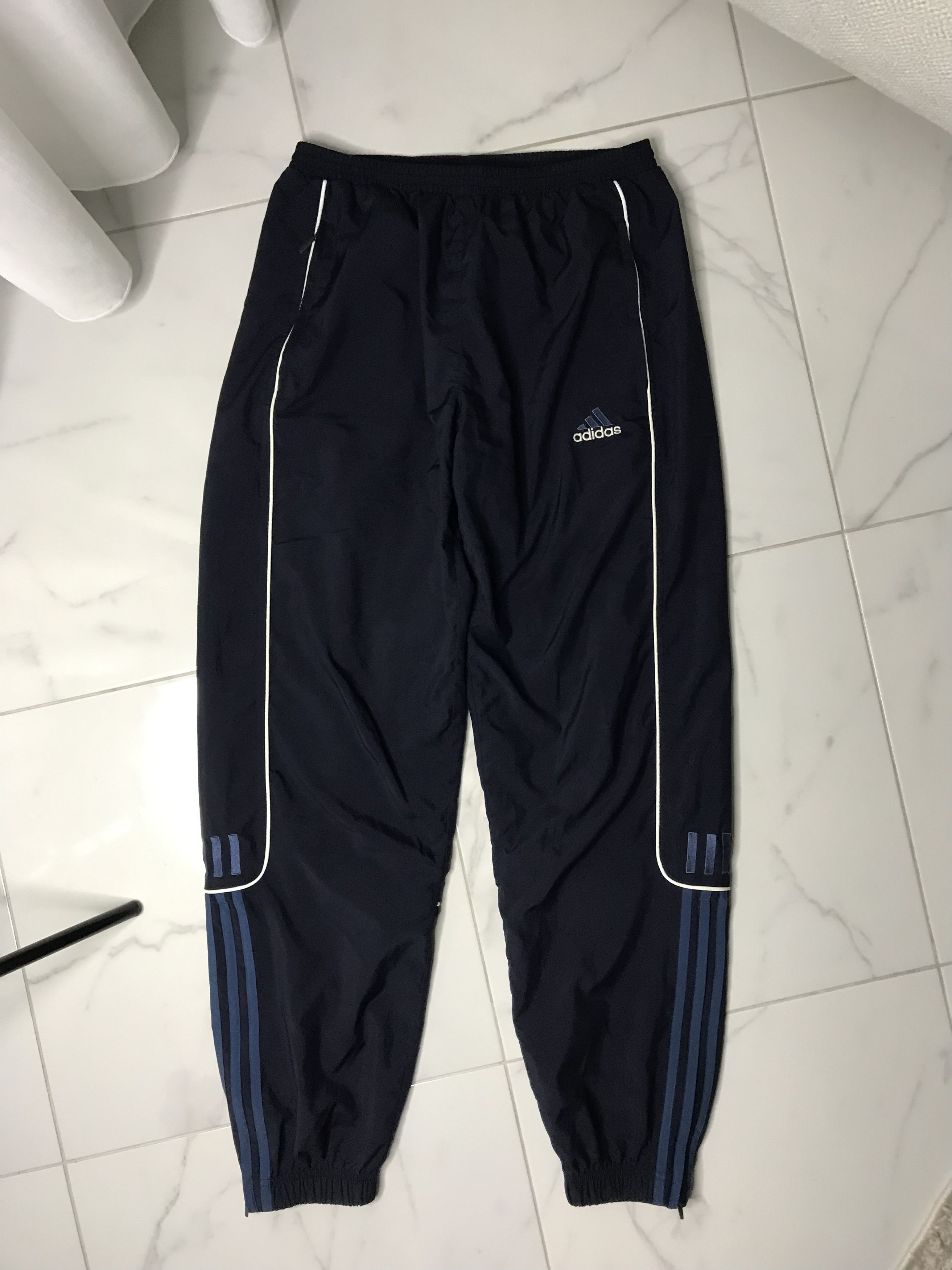Adidas × Vintage Adidas vintage nylon drill pants Y2K men’s Size US 30 / EU 46 - 1 Thumbnail