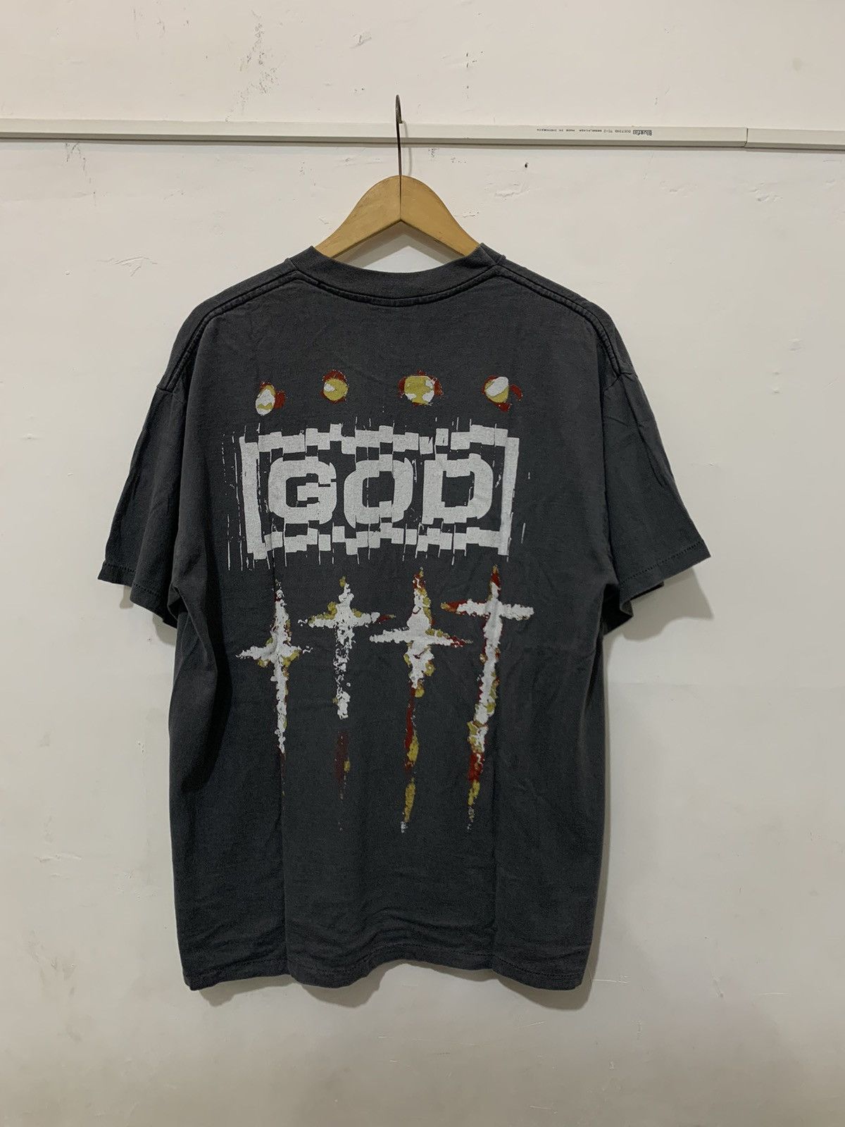 Japanese Brand × Vintage Saint Jesus t-shirt parody of the band NIN Size US XL / EU 56 / 4 - 2 Thumbnail