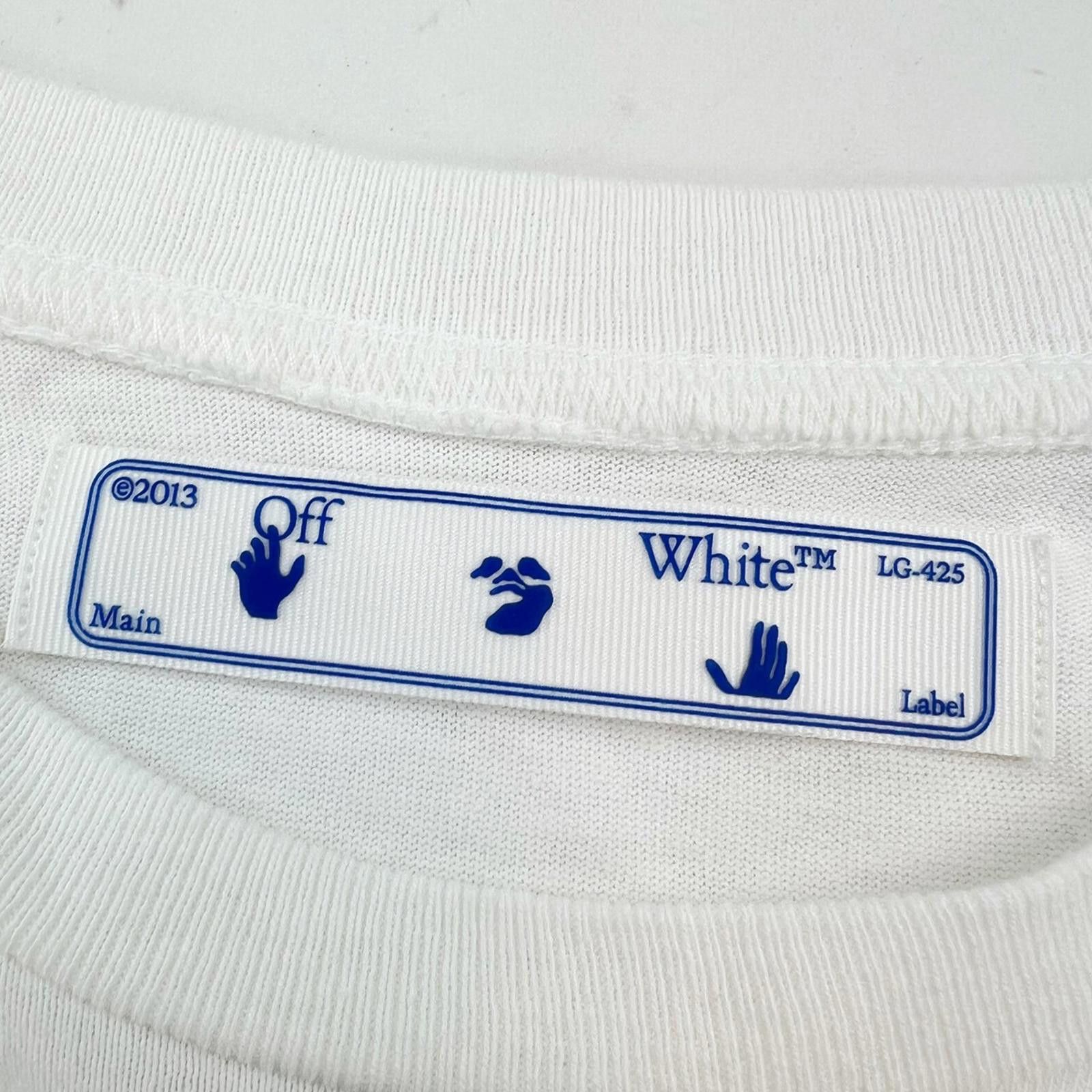 Off-White Off-White Pink Marker Arrows White Long Sleeve T Shirt Size US S / EU 44-46 / 1 - 4 Thumbnail