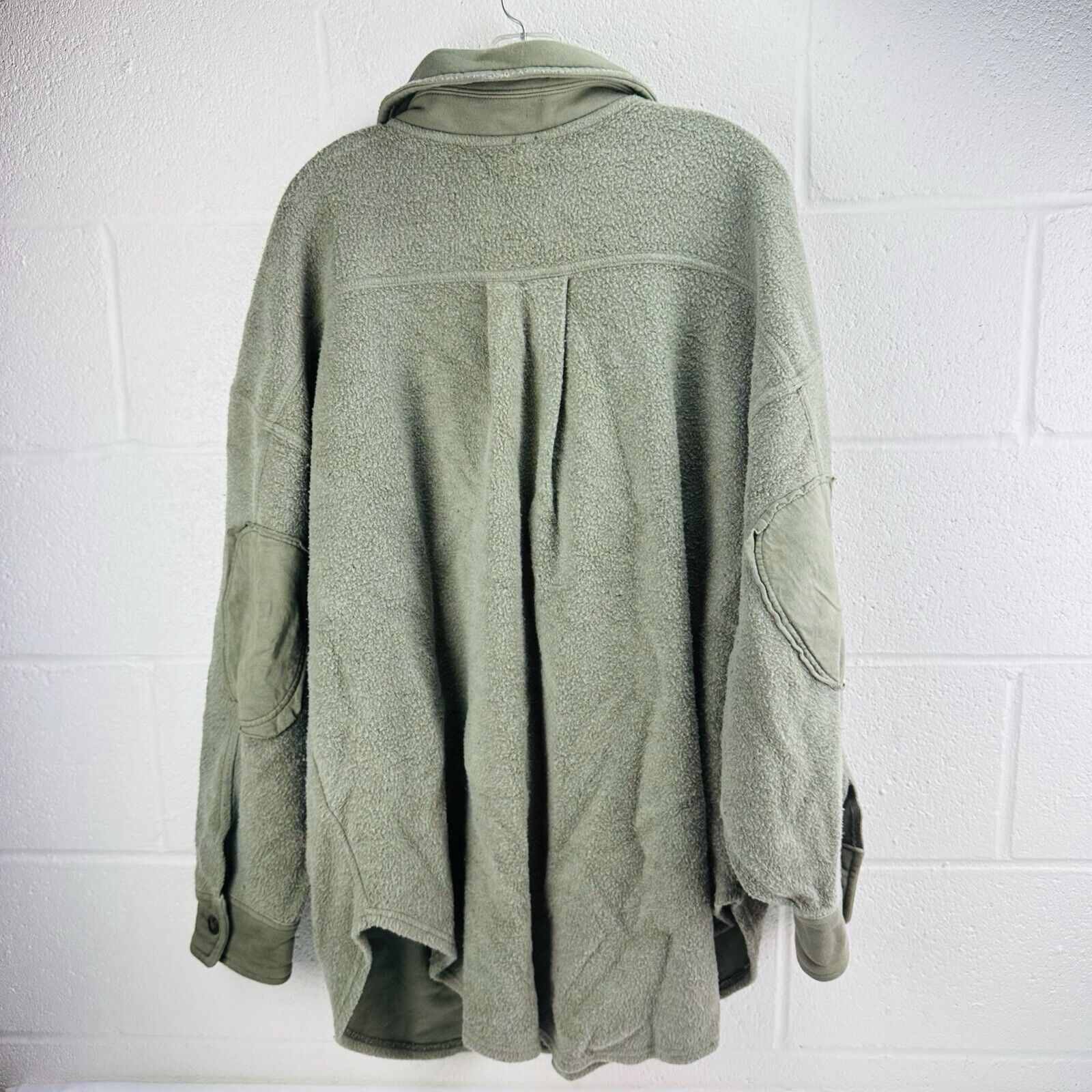 Free People Free People Ruby Jacket Washed Olive Shacket Oversized L Size L / US 10 / IT 46 - 4 Thumbnail