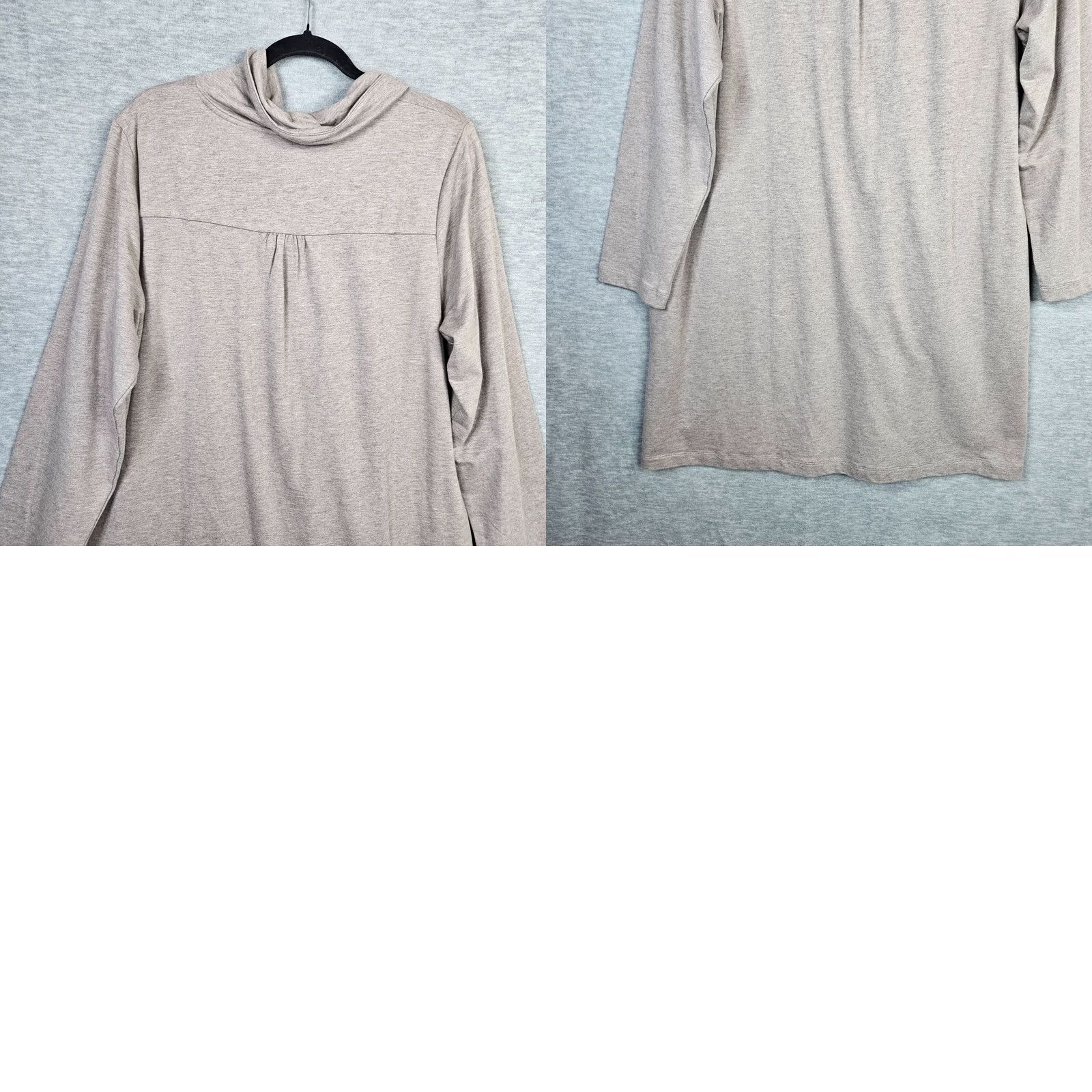Vintage Pure Jill Beige Cowl Neck Long Sleeve Tunic Dress XL Women’s A-Line Cotton Rayon Spandex Solid Vintage: No (adapted: not vintage) Size XL / US 12-14 / IT 48-50 - 8 Thumbnail