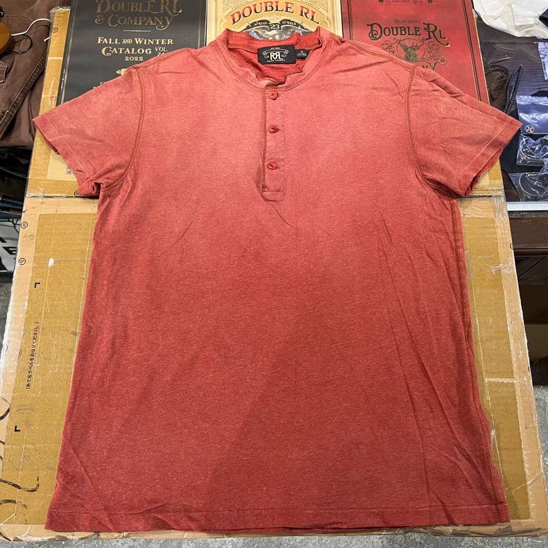 RRL Ralph Lauren RRL Vintage Henley Short Sleeve T-Shirt - dmc Size US M / EU 48-50 / 2 - 1 Thumbnail