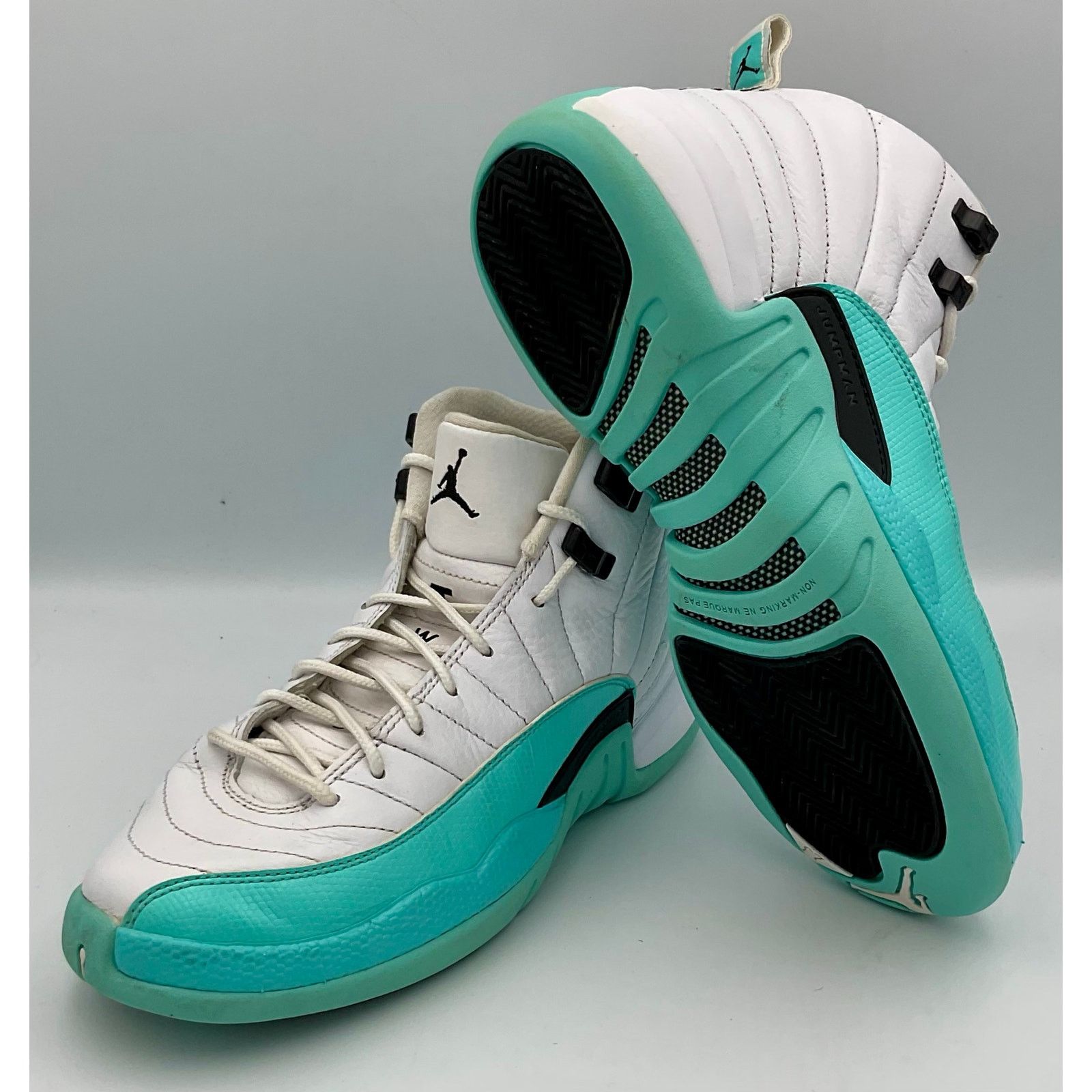 Nike AIR JORDAN 12 RETRO LIGHT AQUA TEAL Sz 6.5 510815-100 Size US 6.5 / EU 39-40 - 5 Thumbnail