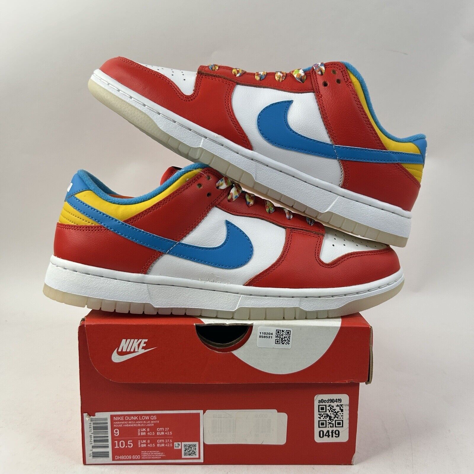 Nike Nike Dunk Low QS Lebron x “Fruity Pebbles” 2024 Size US 9 / EU 42 - 1 Thumbnail