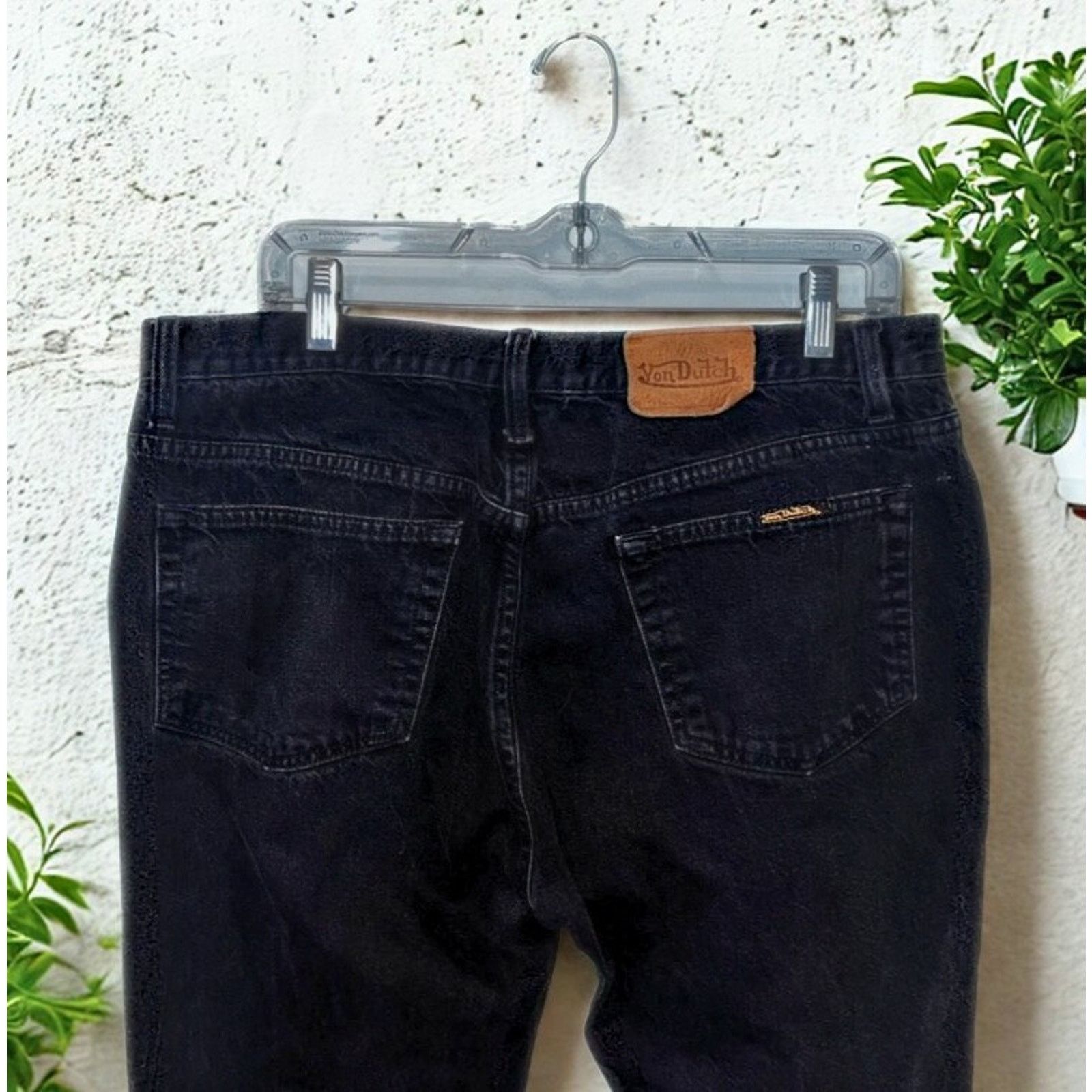 Von Dutch Von Dutch Black Jeans 34x27 Denim Small Crotch Hole Y2K Size US 34 / EU 50 - 5 Thumbnail
