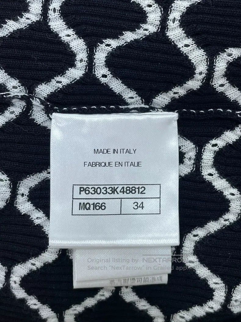 Chanel Chanel Black and white colour block diamond check double C Size XXS / US 00 / IT 34 - 5 Thumbnail
