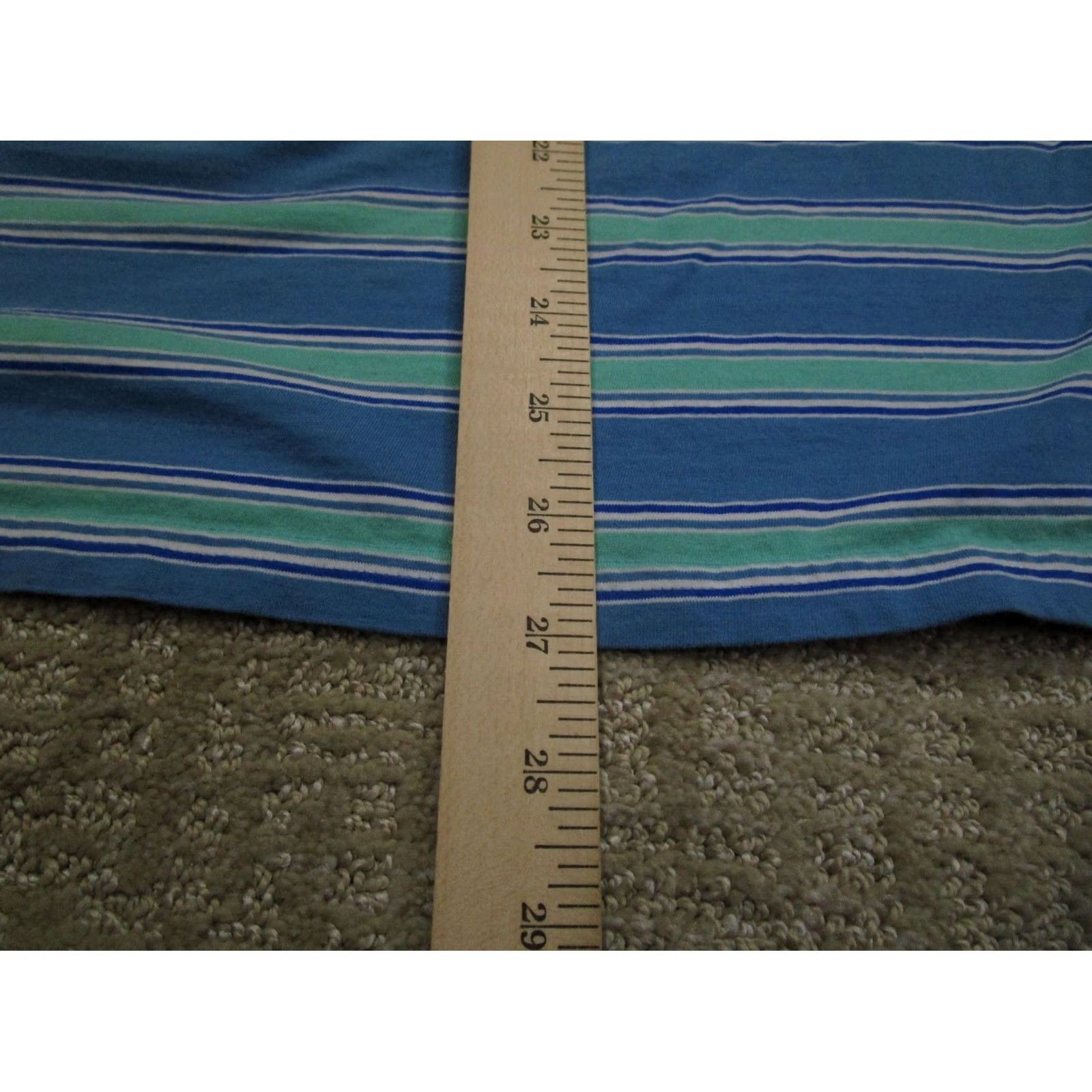 Vintage Criquet Polo Shirt Men XL Blue Striped Short Sleeve Cotton Polo Size US XL / EU 56 / 4 - 6 Thumbnail