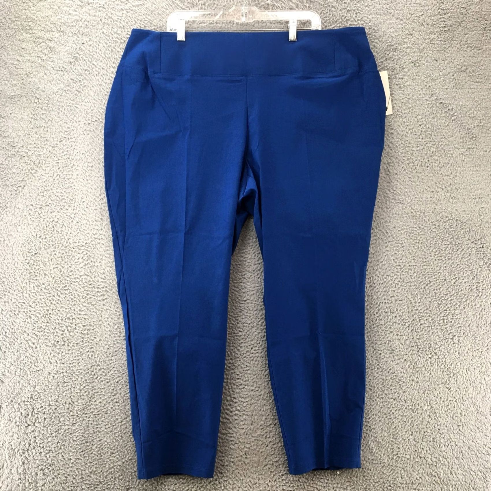 Worthington Worthington Skinny Pants Womens 26W Blue Solid Rayon Blend High Rise Casual NWT Size 26" / US 2 / IT 38 - 2 Thumbnail