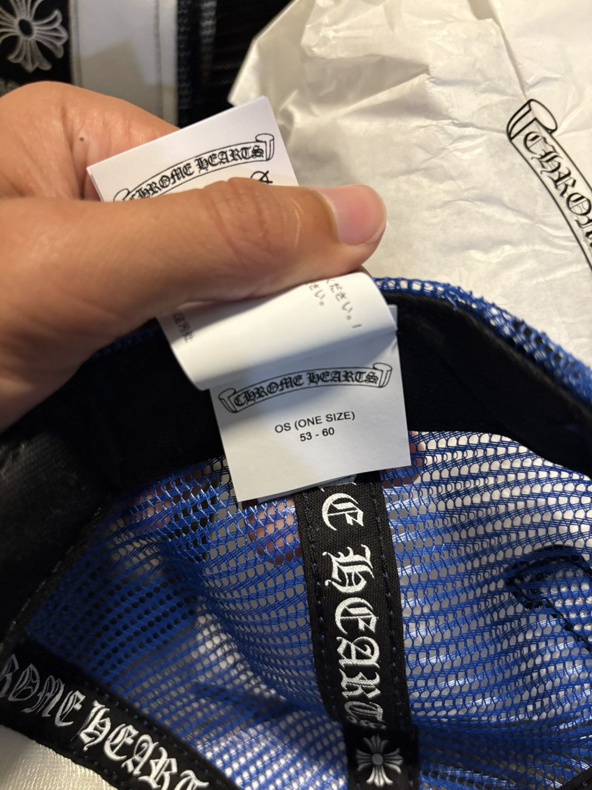 Chrome Hearts Cap chrome hearts bleu and white hollywood Size ONE SIZE - 6 Thumbnail