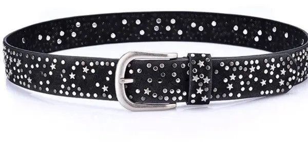 Japanese Brand Masuda x aoka Star Grommet Studded PU Leather Belt Size ONE SIZE - 4 Thumbnail