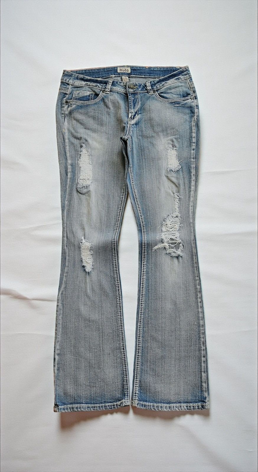 Le Grande Bleu (L.G.B.) Mudd Bootcut Flared Distressed Women Jeans LGB Size 33" - 1 Thumbnail