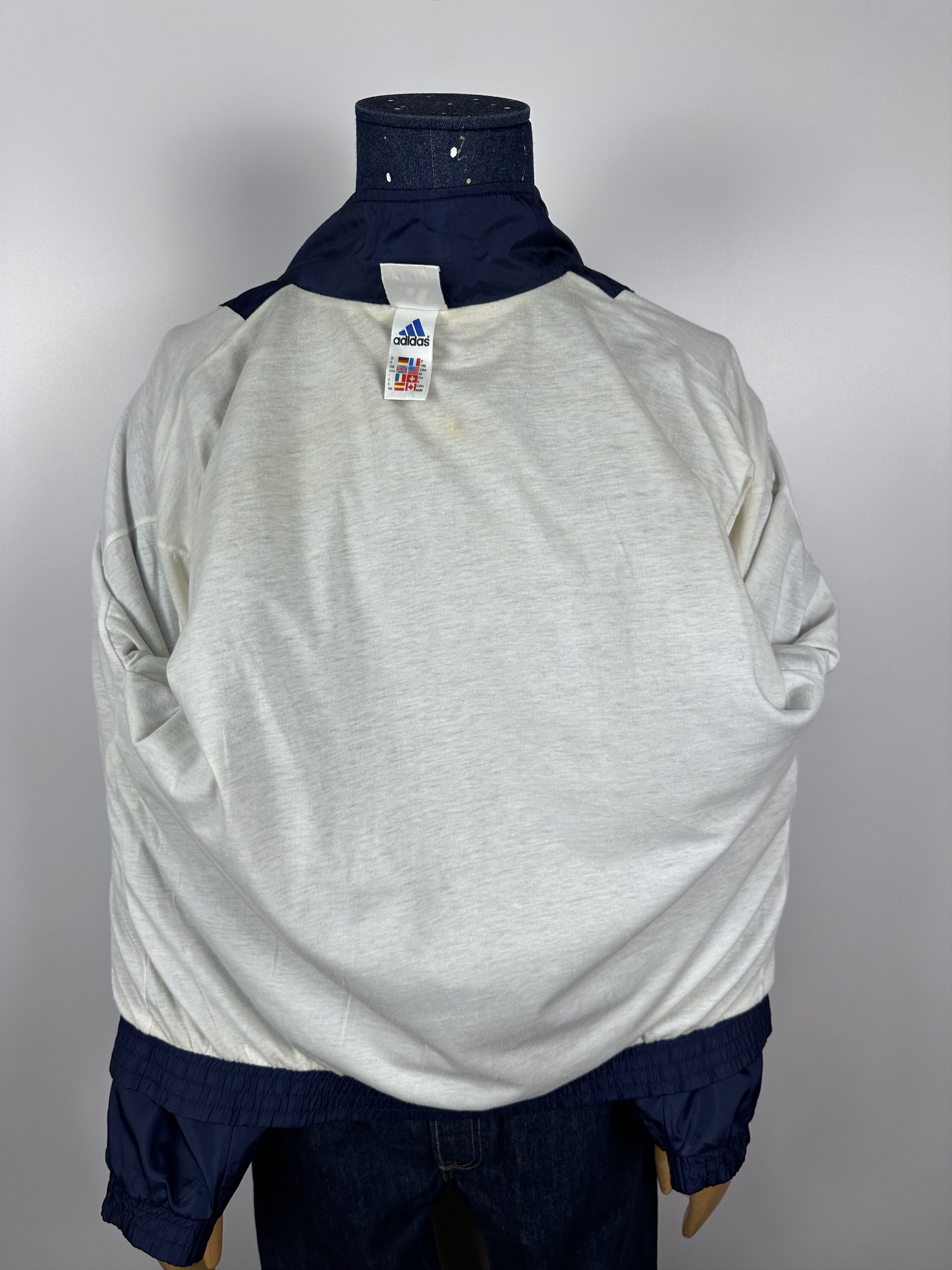 Adidas × Vintage Adidas Vintage 90s Blue Green Nylon Track Top Jacket Size M Size US M / EU 48-50 / 2 - 11 Thumbnail