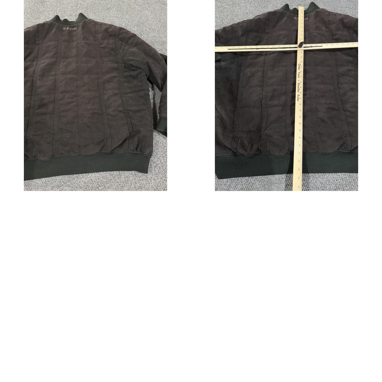 Sean John Sean John Jacket Mens 3XL Brown Microfiber Quilted Bomber Full Zip Lined Warm Size US XXL / EU 58 / 5 - 9 Thumbnail