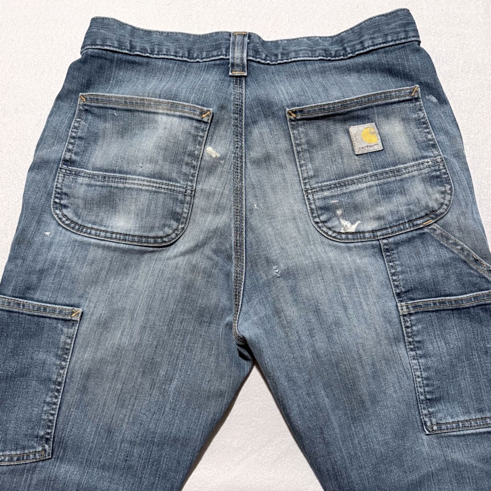 Carhartt Carhartt Jeans Men Blue Denim Stretch Relaxed 5-Pocket 30x25.5 Modern City Rise Mid Frayed Denim Jeans Men Size US 30 / EU 46 - 4 Thumbnail