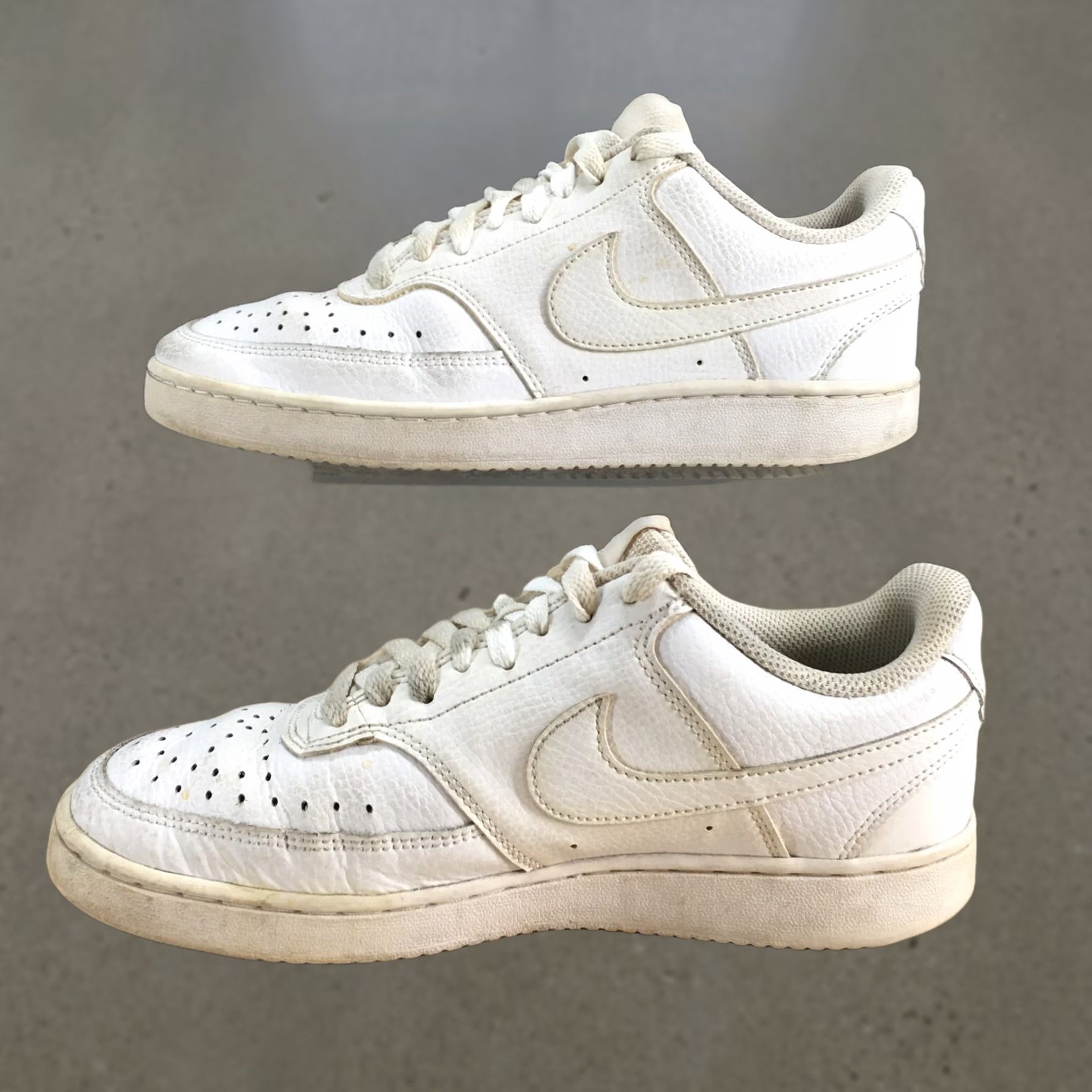 Nike Nike Court Vision Low Sneakers White Lace Up - Womens 7.5, Casual, Leather Upper, CD5434-100 Size M / US 6-8 / IT 42-44 - 1 Thumbnail