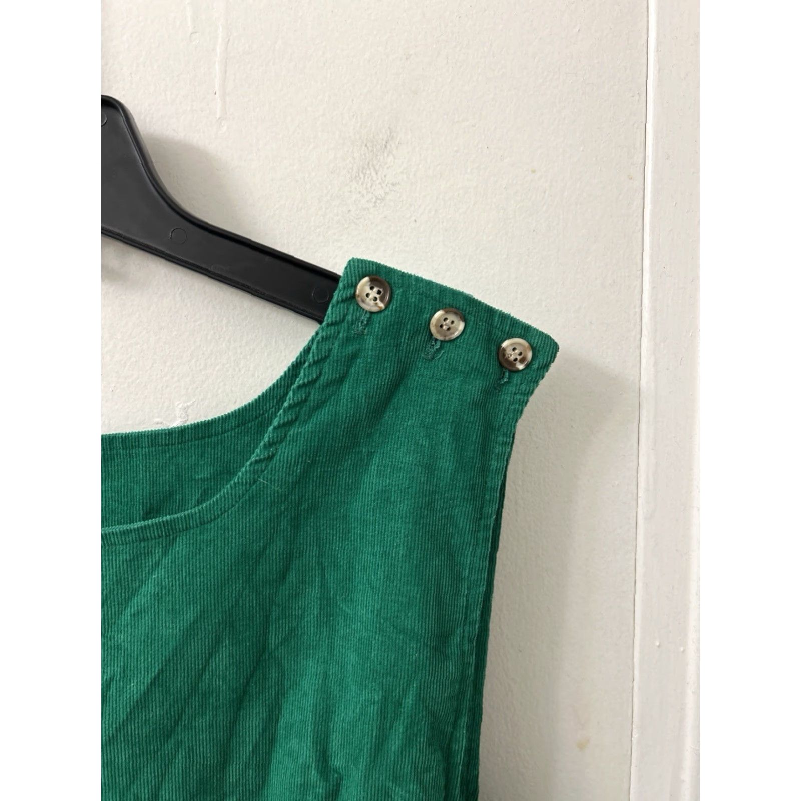 Vintage VINTAGE L.L. Bean Corduroy Jumper Dress Womens 16 Green Pinafore Made In USA Pockets Midi Dress Size XXL / US 16-18 / IT 52-54 - 4 Thumbnail