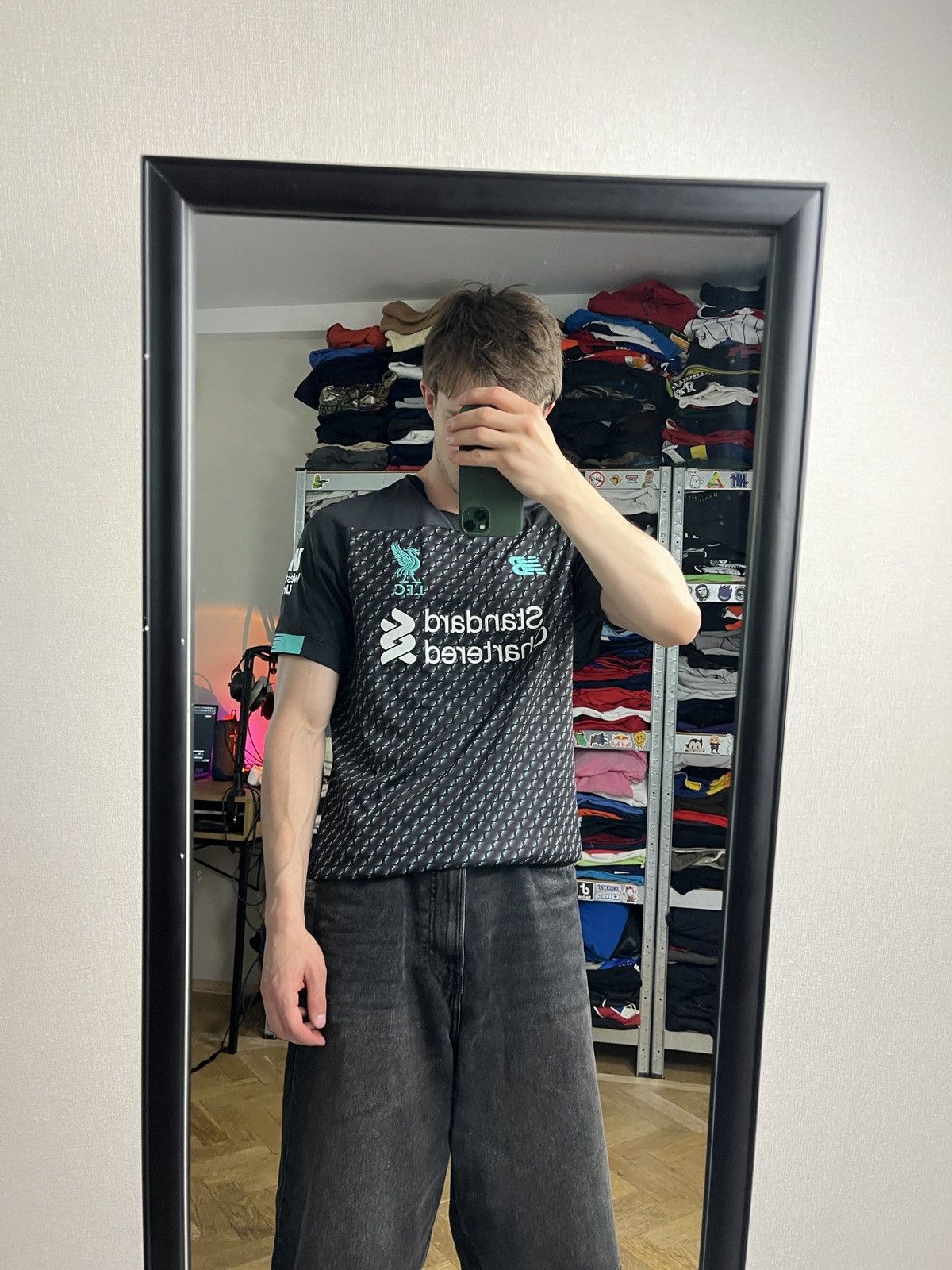 New Balance Liverpool 2019/20 Third Soccer Jersey Football Blockcore Y2k Size US M / EU 48-50 / 2 - 2 Thumbnail