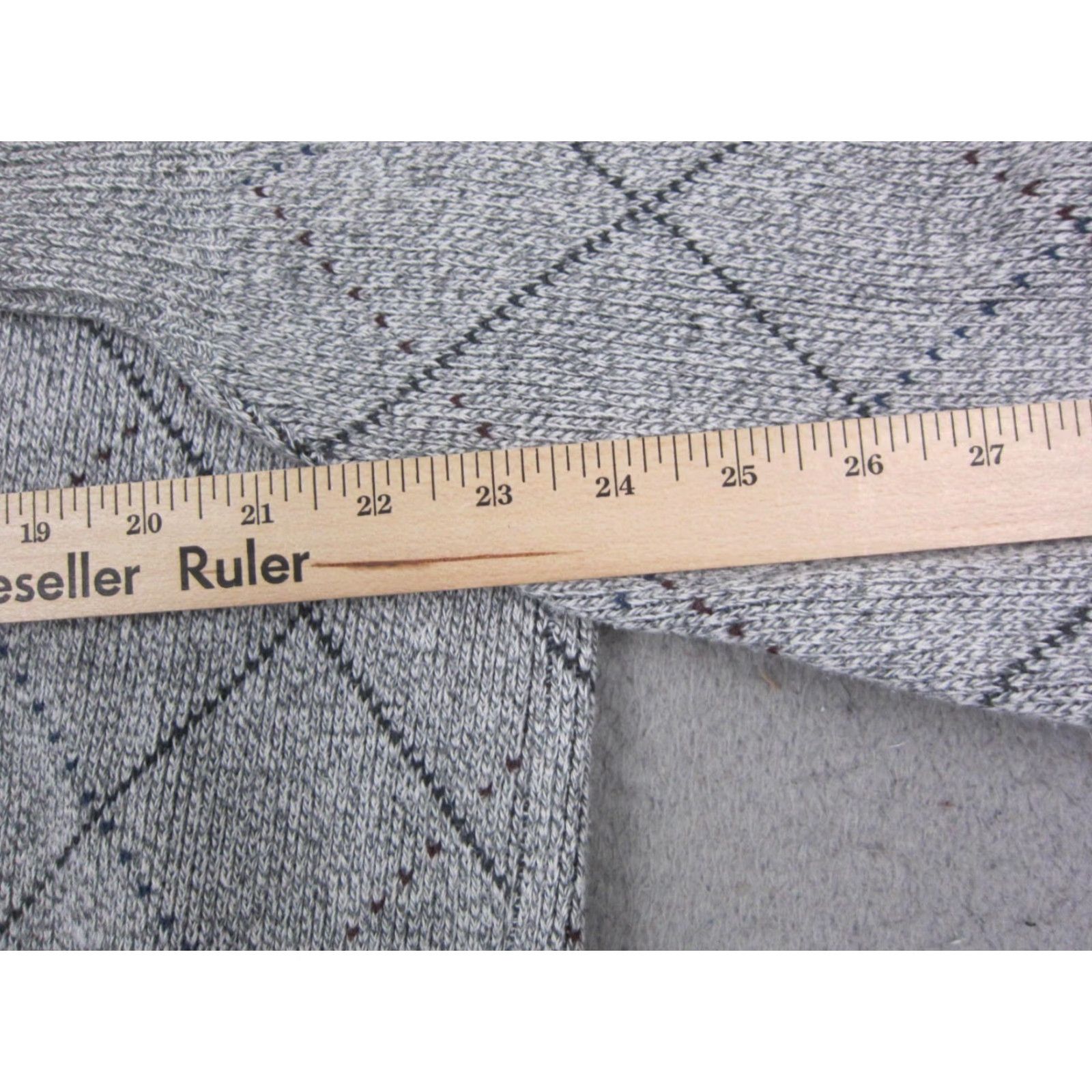Vintage VINTAGE Fairway Sport Sweater Mens L Gray Diamond Crewneck Pullover Knit Knitwear Casual USA Size US L / EU 52-54 / 3 - 7 Thumbnail