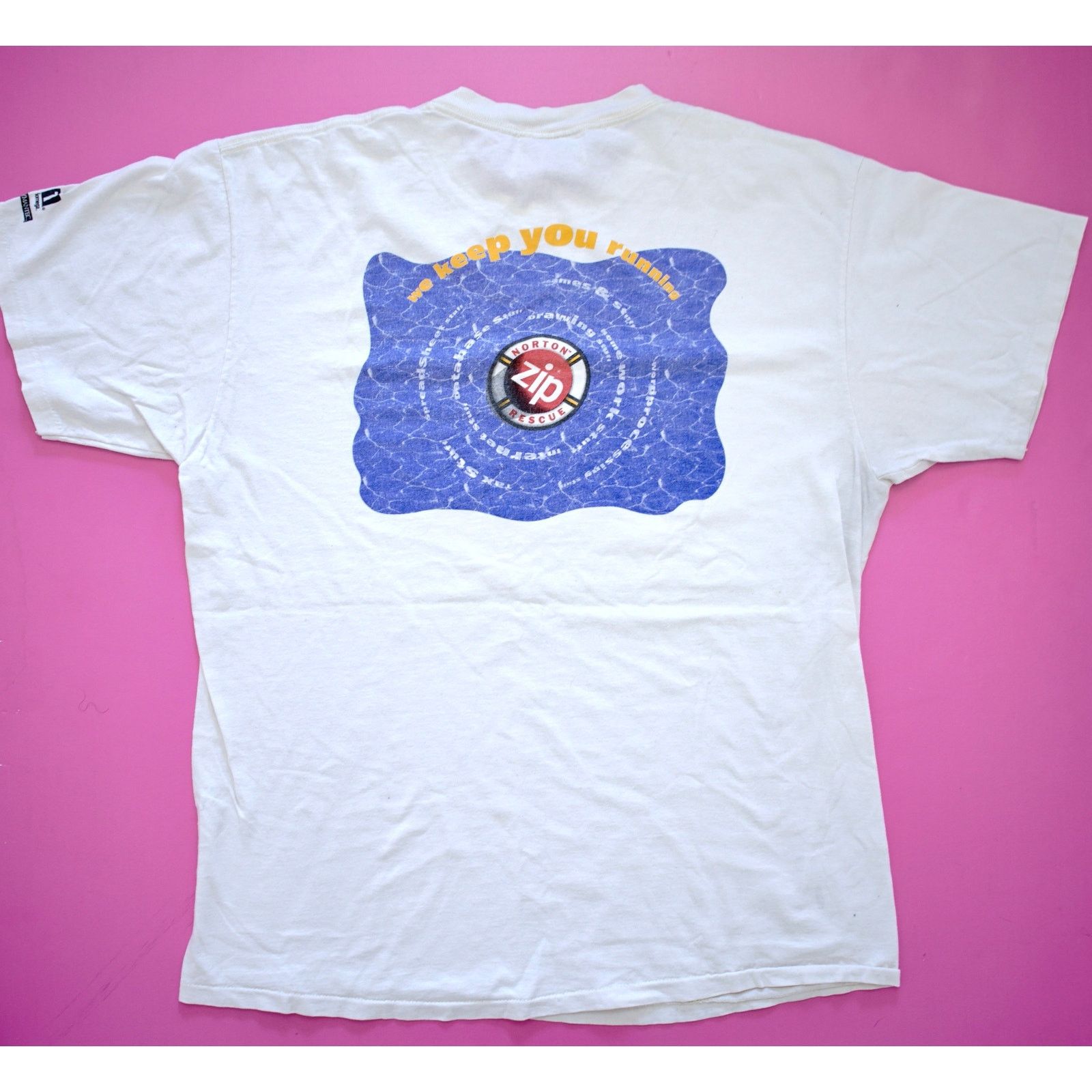 Vintage Vintage 90s Oneita Iomega ZIP Drive Floppy Disk Tee Mens XL Size US XL / EU 56 / 4 - 1 Thumbnail