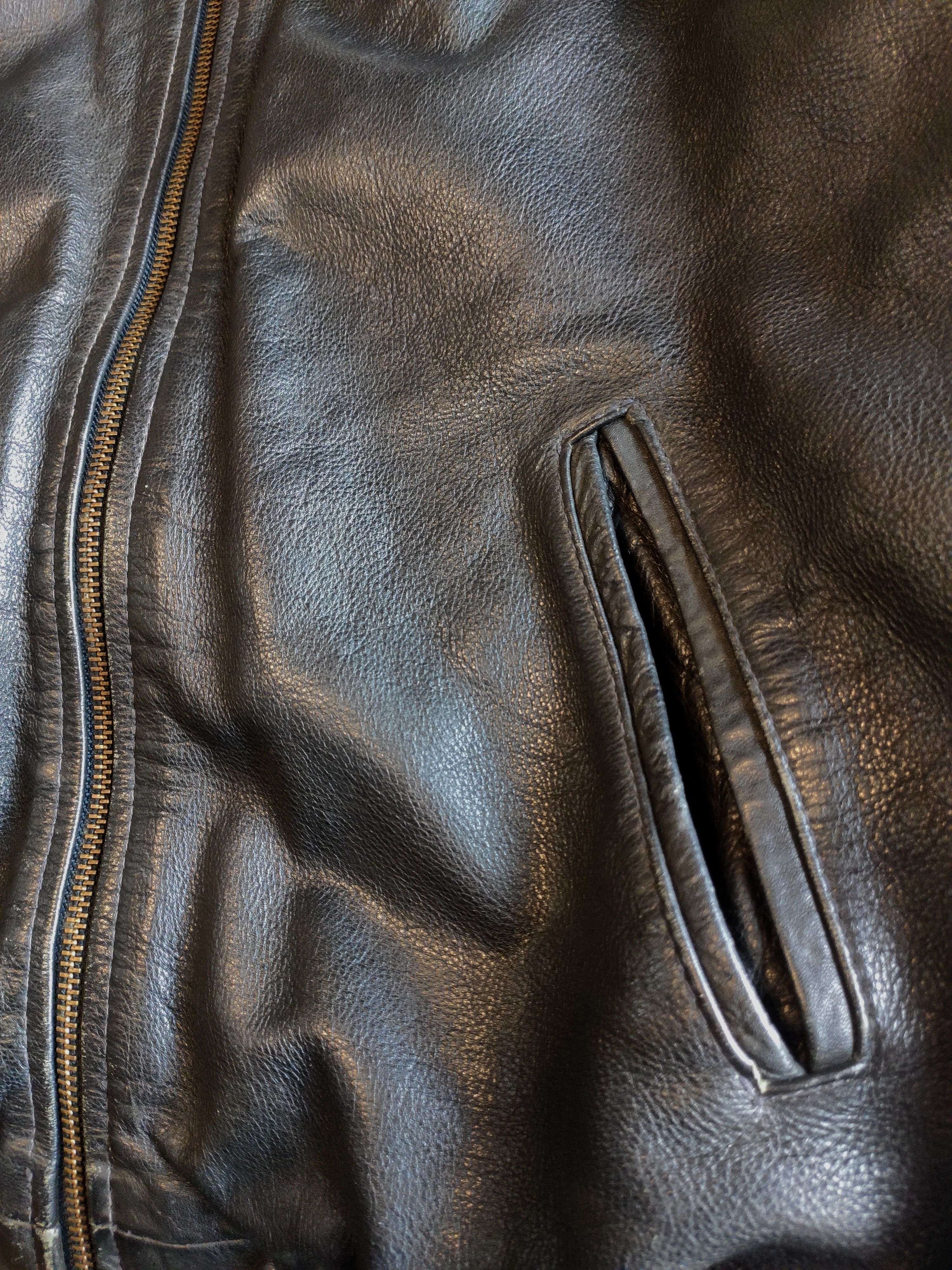 Vintage Black leather vintage bomber M ye yeezy motorcycle vintage Size US M / EU 48-50 / 2 - 7 Thumbnail