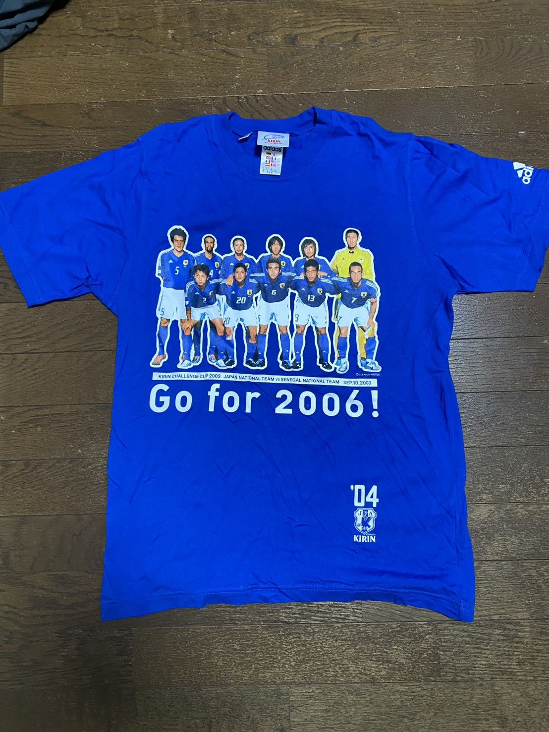 Adidas Go for 2006 Kirin Japan International Soccer Tee adidas Size US L / EU 52-54 / 3 - 1 Thumbnail
