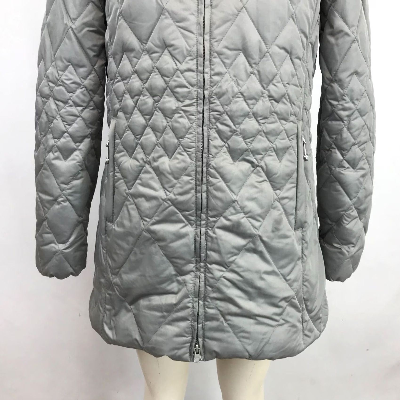 Eddie Bauer EDDIE BAUER WOMENS SMALL GRAY DOWN COAT PARKA FULL ZIP DUSTER Size S / US 4 / IT 40 - 3 Thumbnail