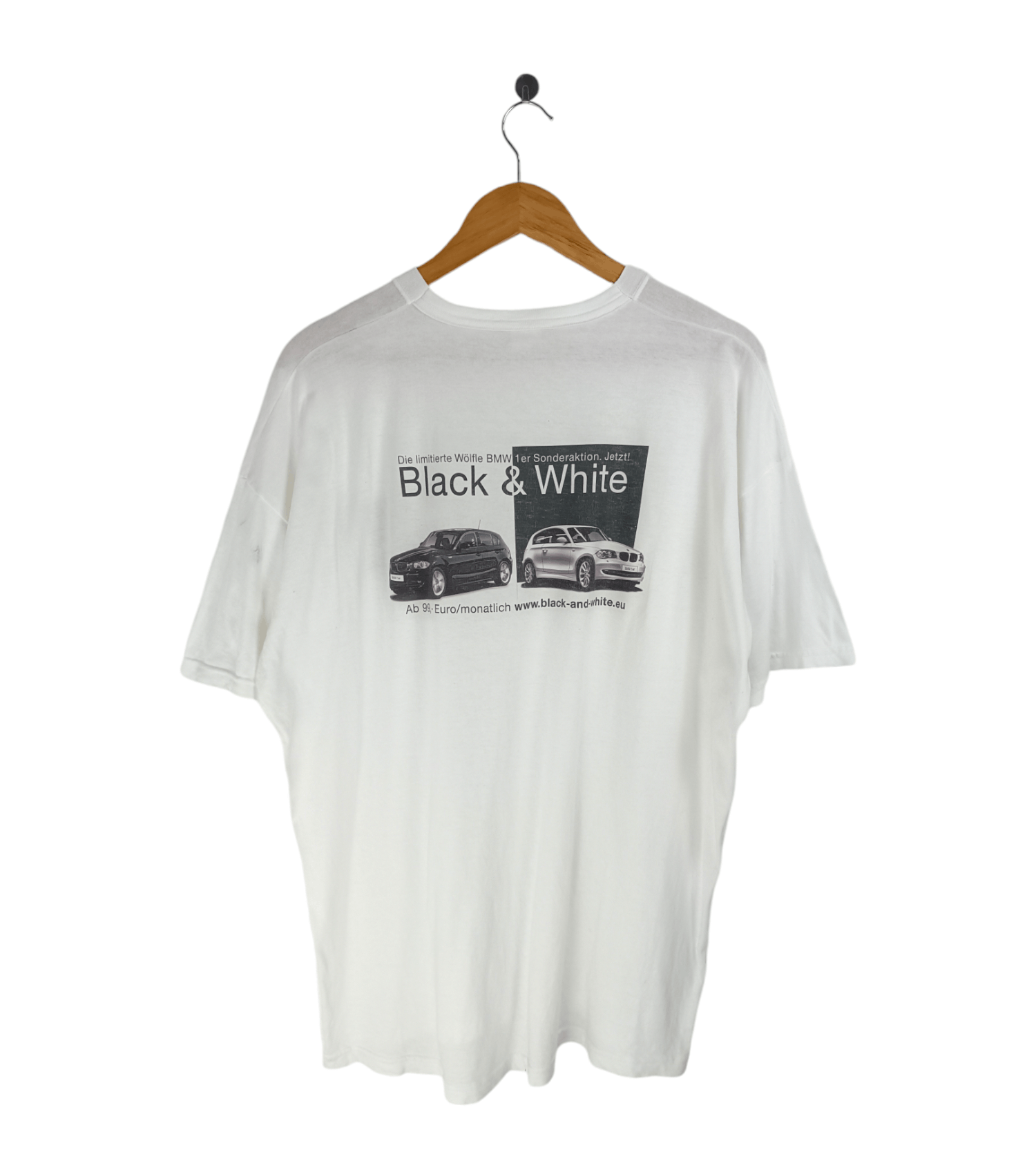 BMW VINTAGE Y2K BMW BLACK & WHITE SONDERAKTION TEE RACING JDM Size US XL / EU 56 / 4 - 1 Thumbnail