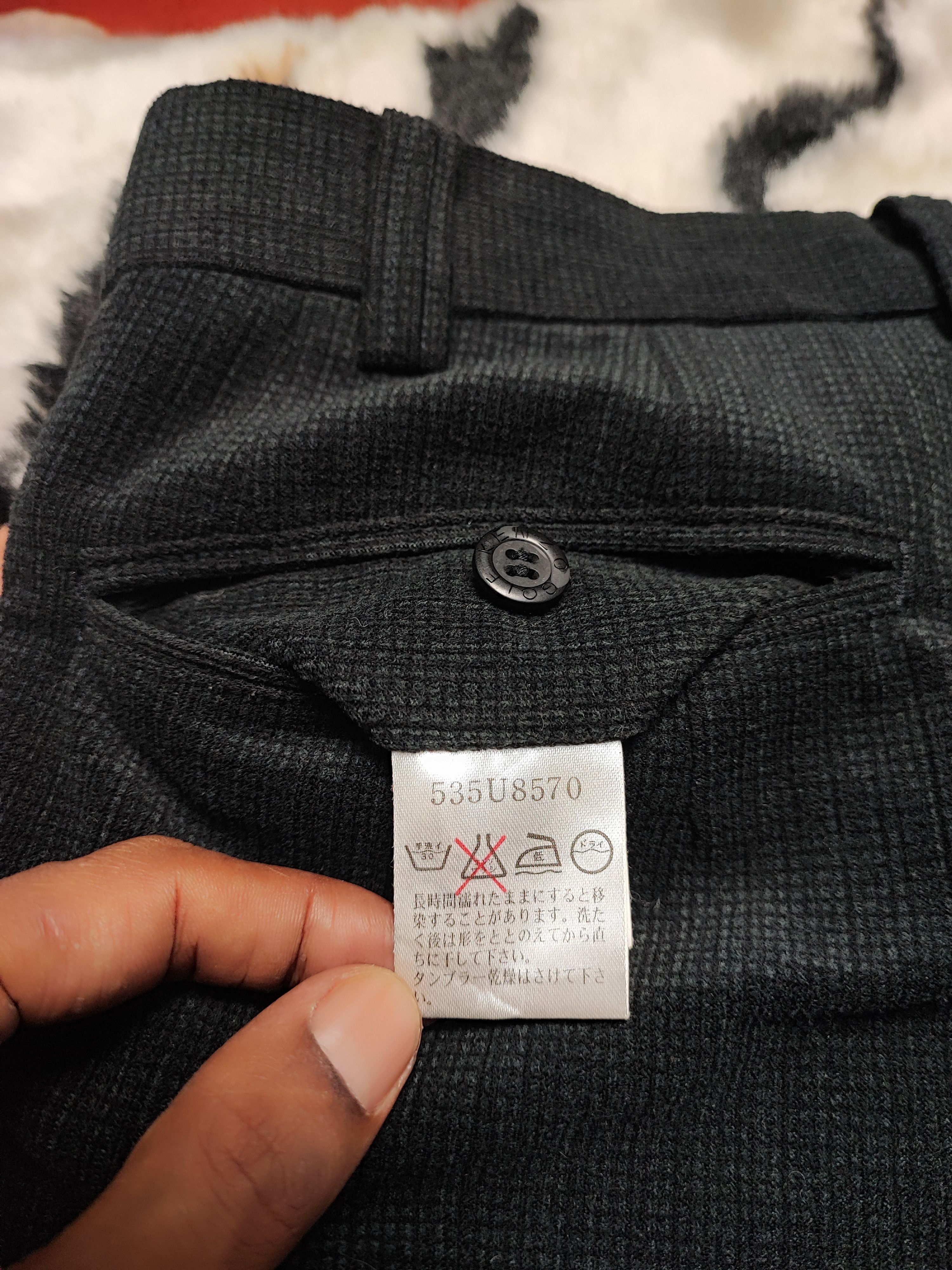 Kenzo Vintage Kenzo Wool Waffle Design Size US 31 - 14 Thumbnail