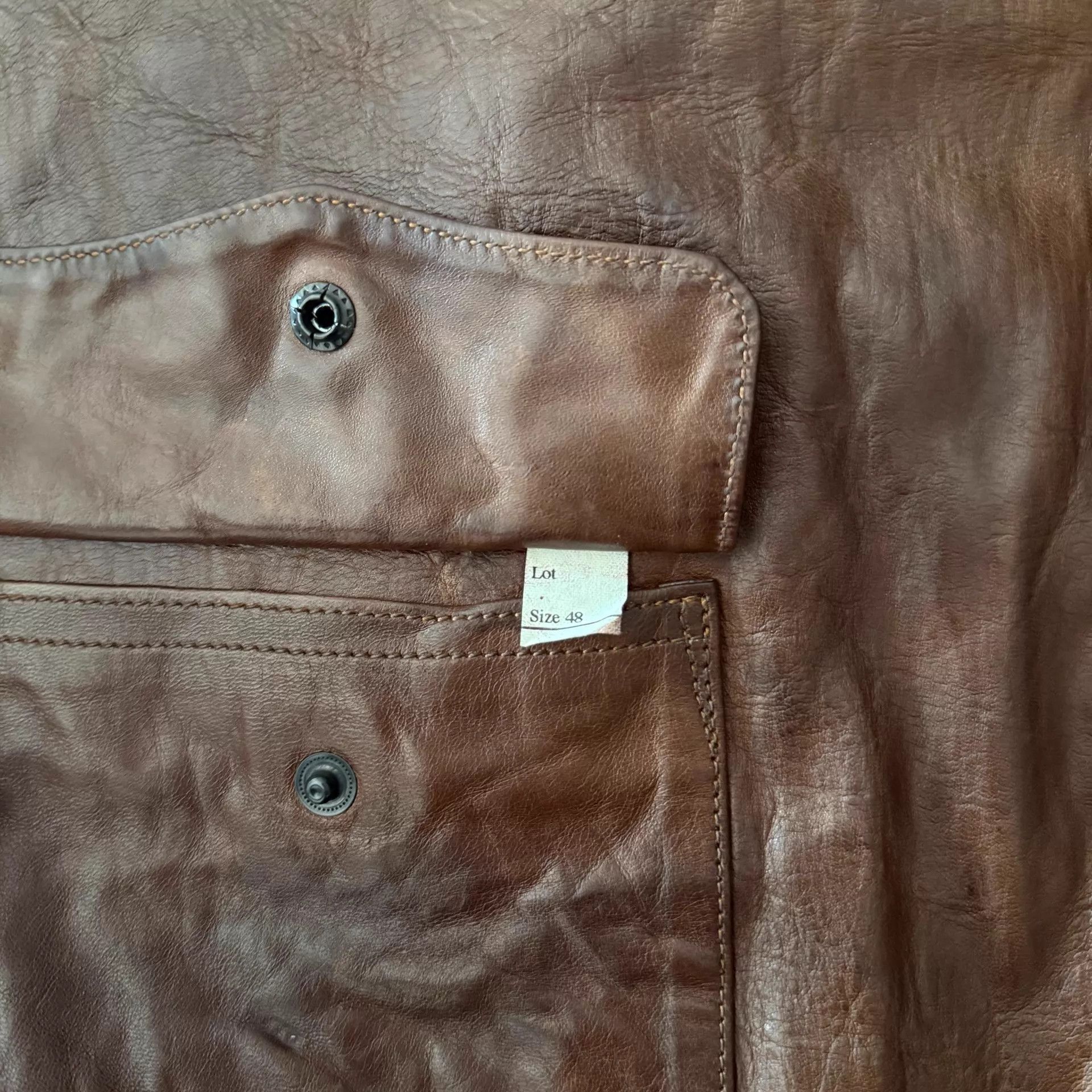 Eastman Leather Clothing Eastman Leather Vegan Horsehide A2 Jacket Brn 48 Size US M / EU 48-50 / 2 - 9 Thumbnail