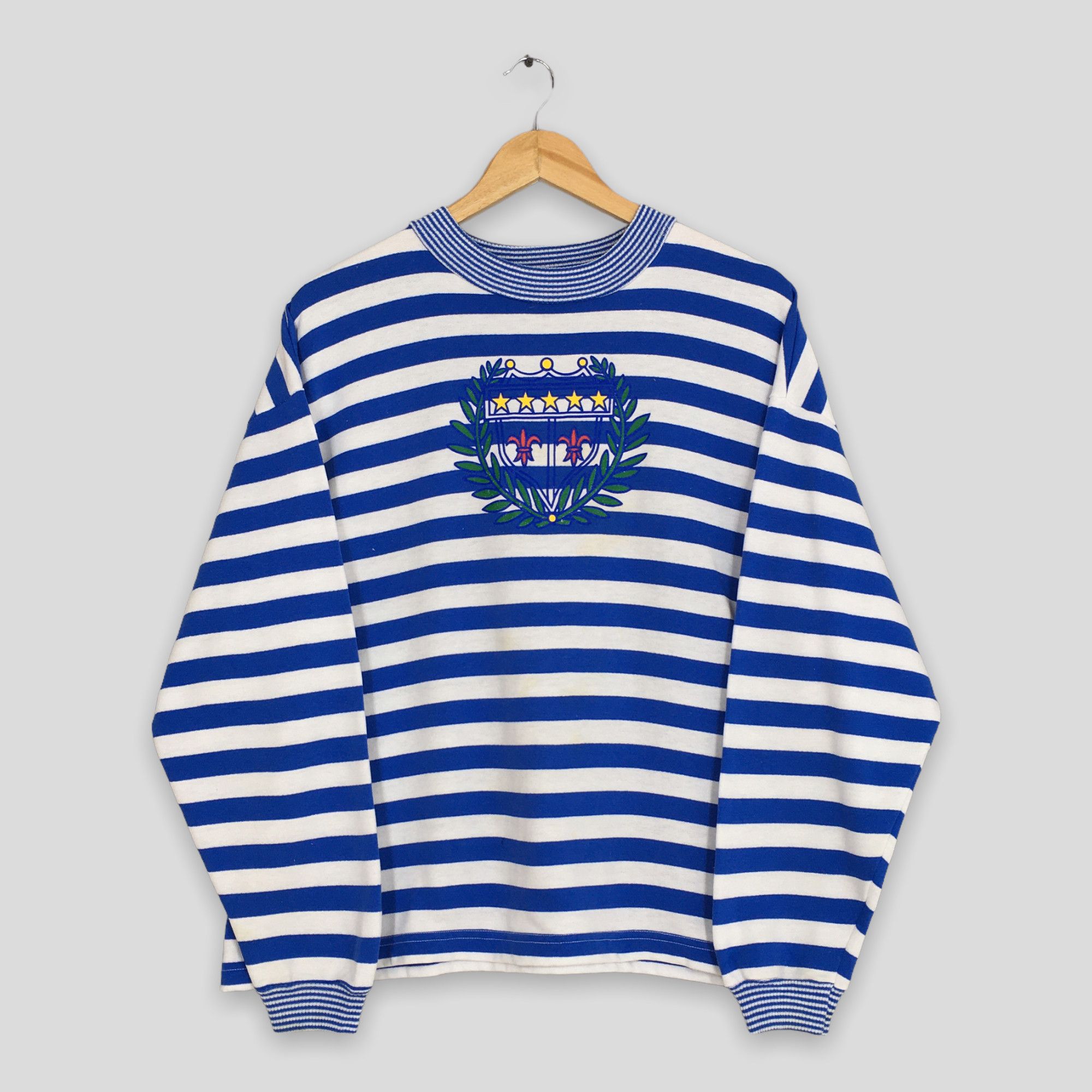 NCAA Vintage Ashley Hall Stripes Sweatshirt Medium Size US M / EU 48-50 / 2 - 1 Thumbnail