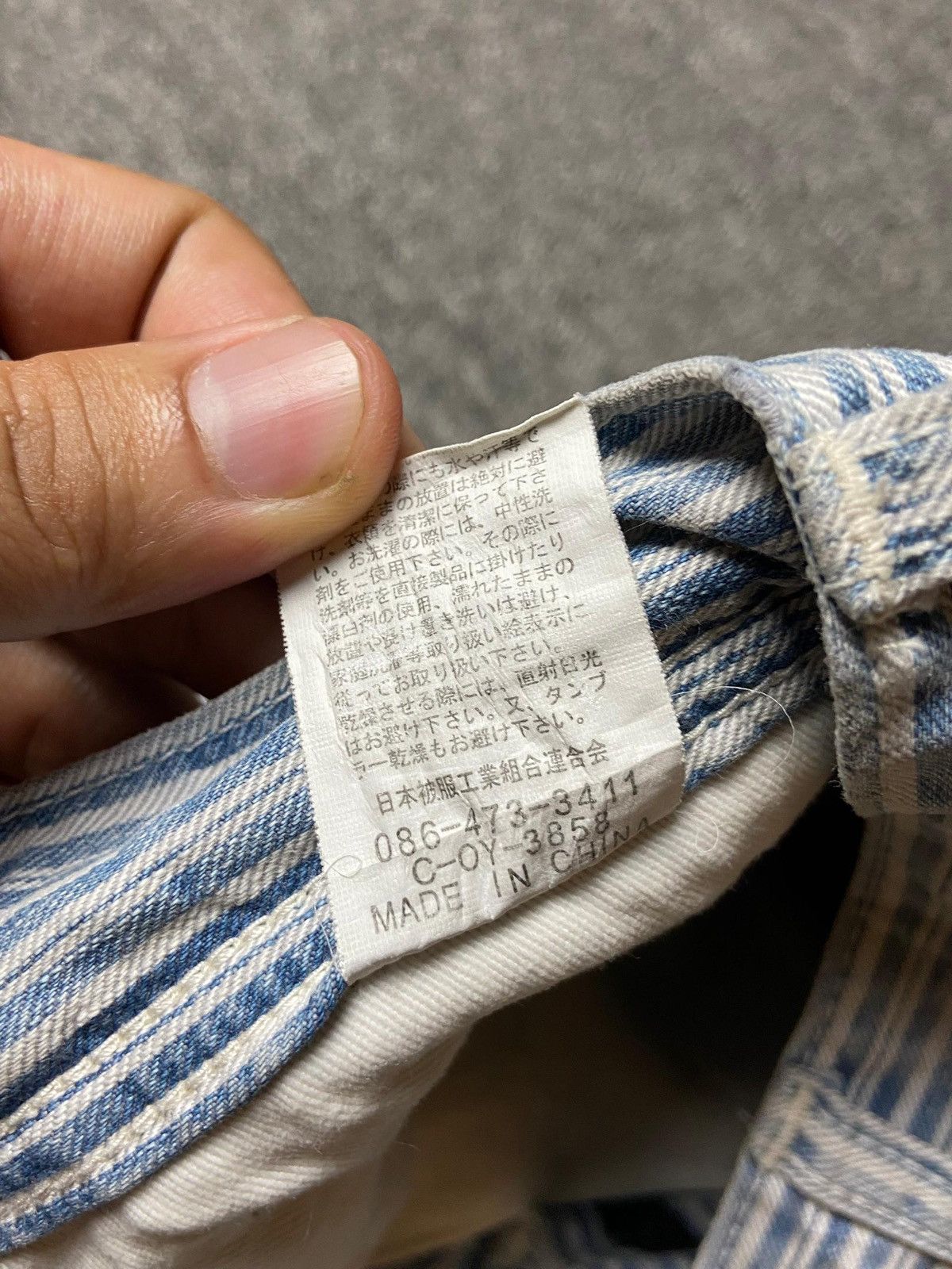 Japanese Brand × Johnbull × Vintage Vintage JOHNBULL Stripes Denim Shorts (121) Size US 32 / EU 48 - 3 Thumbnail