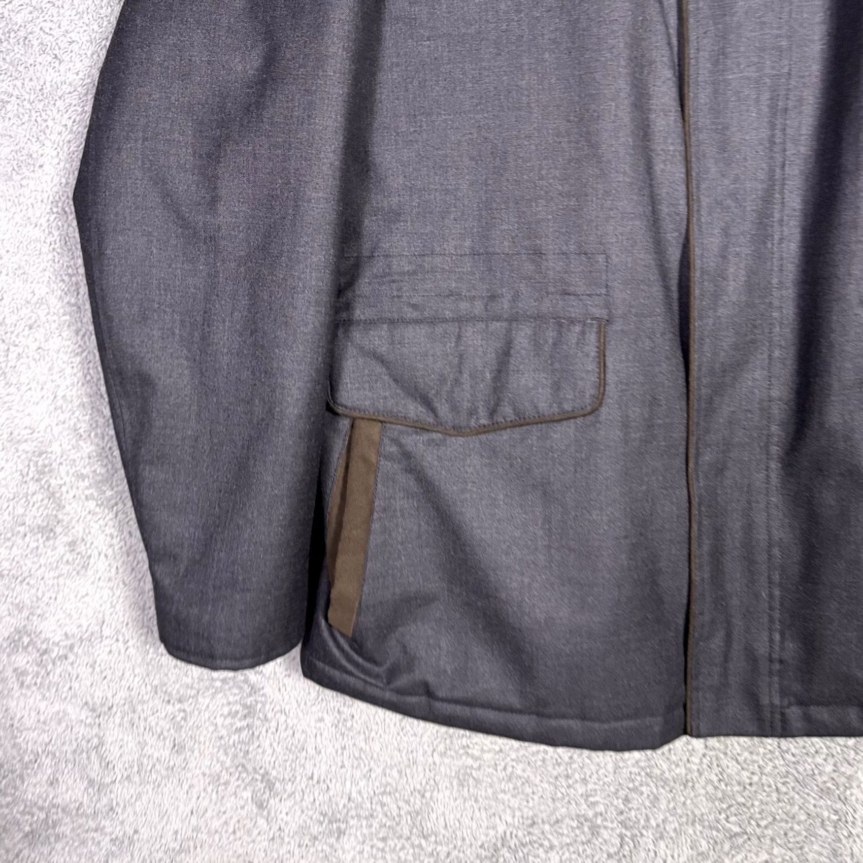 Johnston & Murphy Johnston & Murphy Jacket Mens L Wool Full Zip Lined Insulated Coat Waist Cinch Size US L / EU 52-54 / 3 - 3 Thumbnail