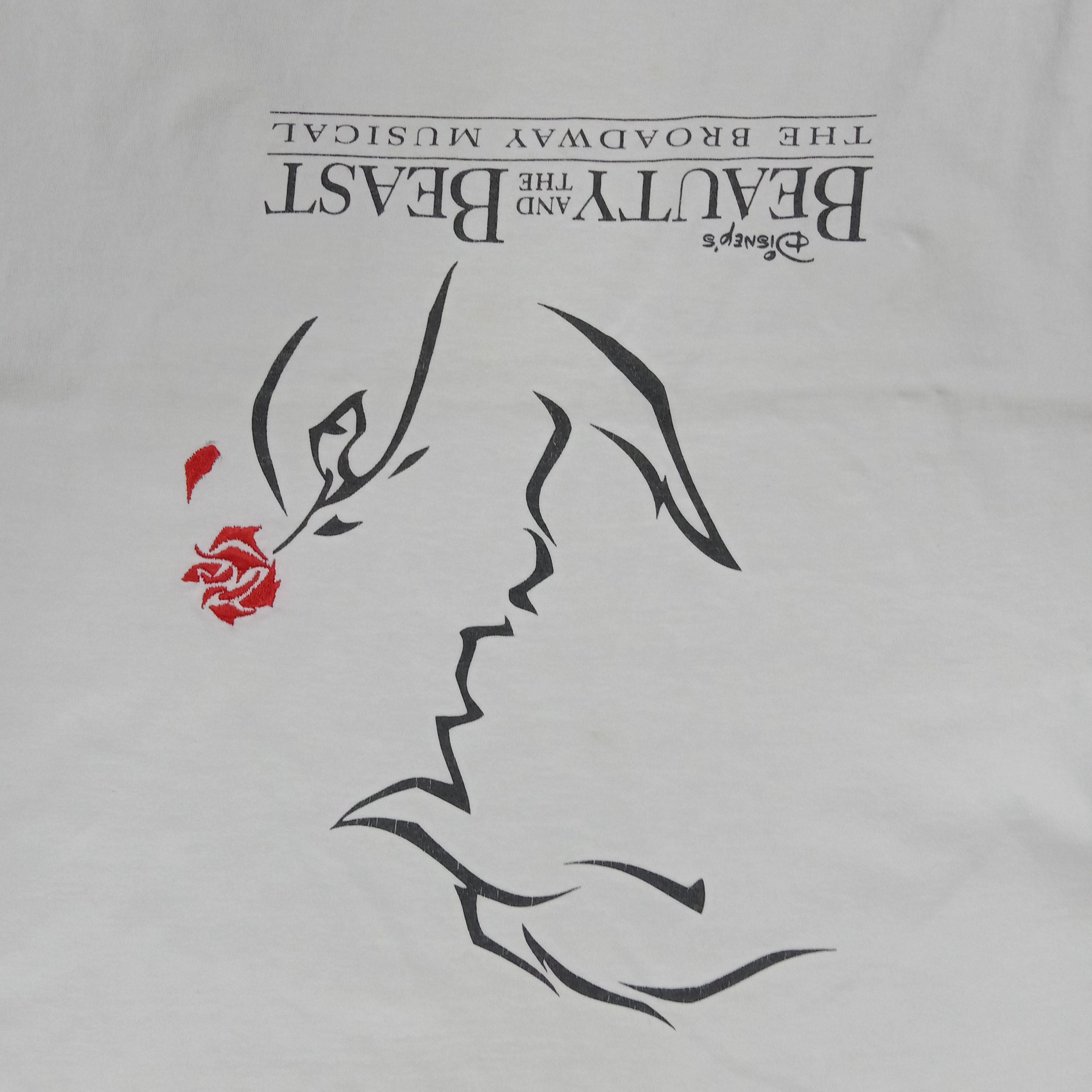 Disney × Vintage Disney Beauty And The Beast American Movie Tshirt Size US M / EU 48-50 / 2 - 2 Thumbnail