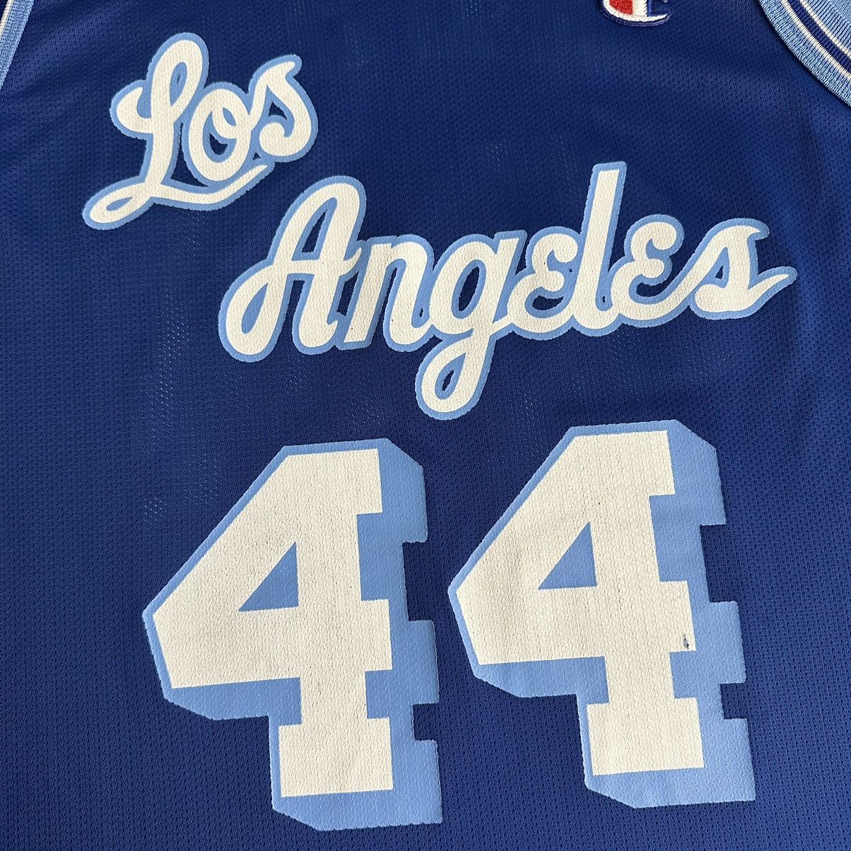 Champion × Vintage 90s Jerry West LA Lakers NBA 50th Anniversary Blue 48/XL Size US XL / EU 56 / 4 - 3 Thumbnail