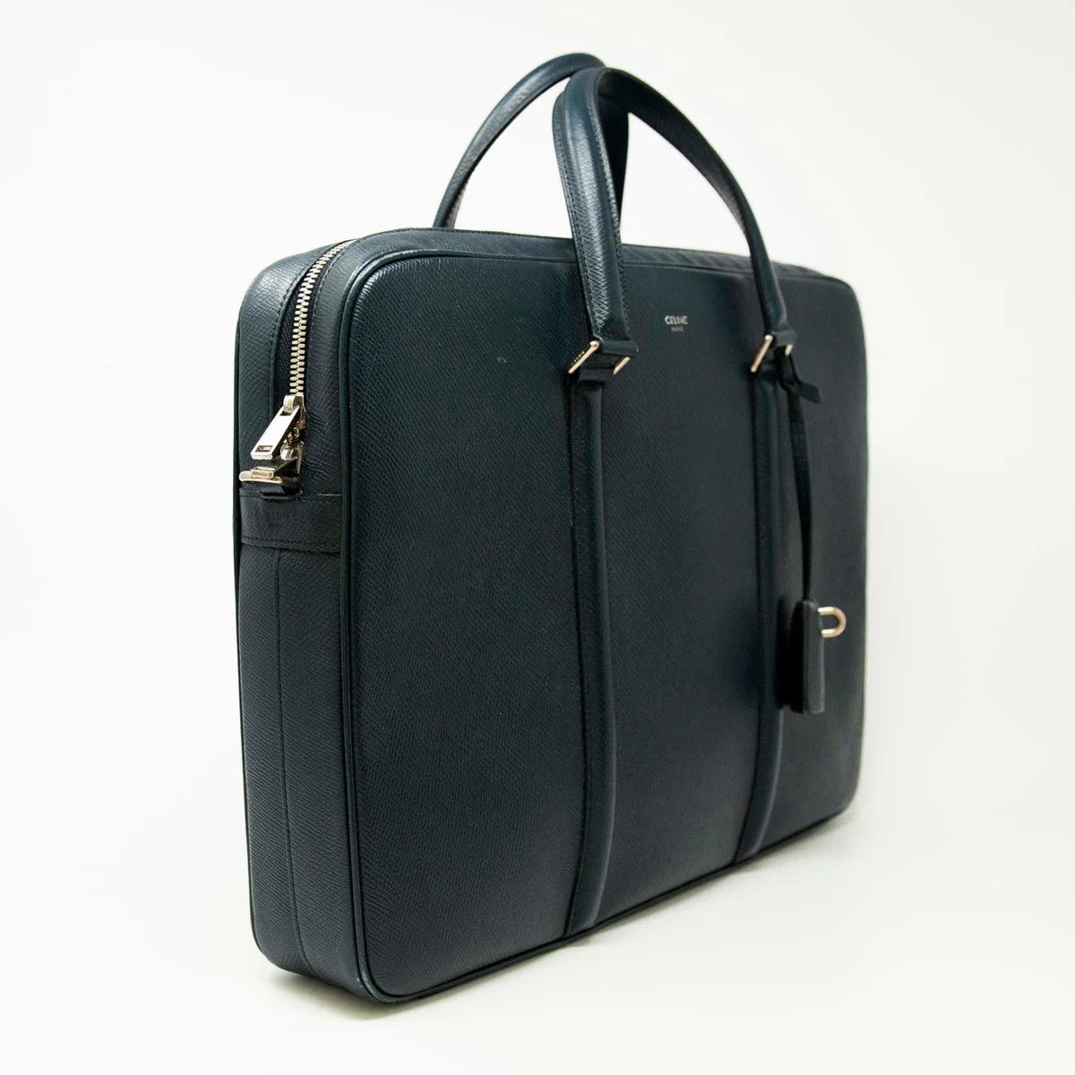 Celine o1bcso1str1124 Size: OS / Medium Briefcase in Navy Blue Size ONE SIZE - 4 Thumbnail