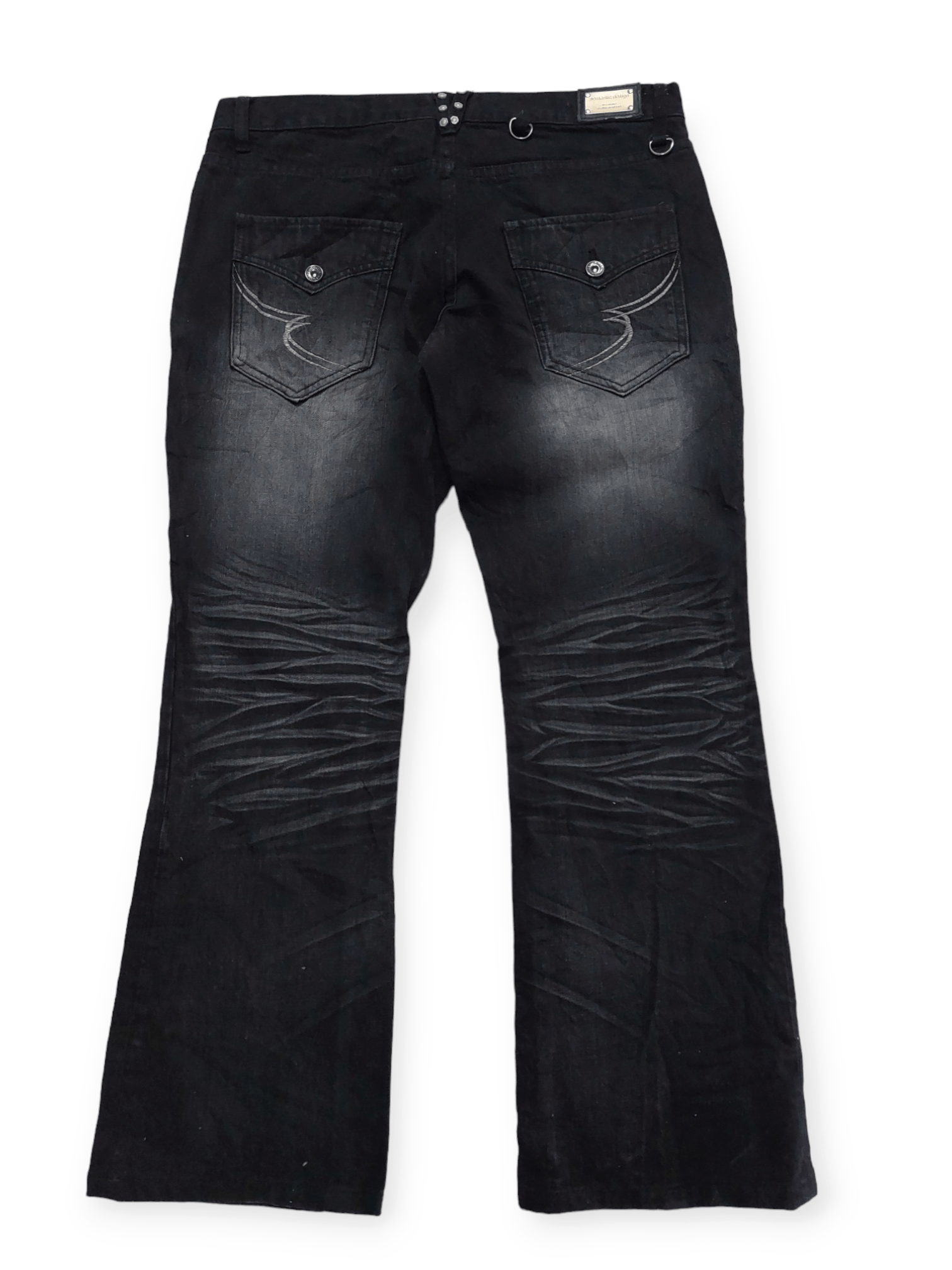 semanticdesign Flare Jeans Semantic Design Black Boot Cut Size US 34 / EU 50 - 3 Thumbnail