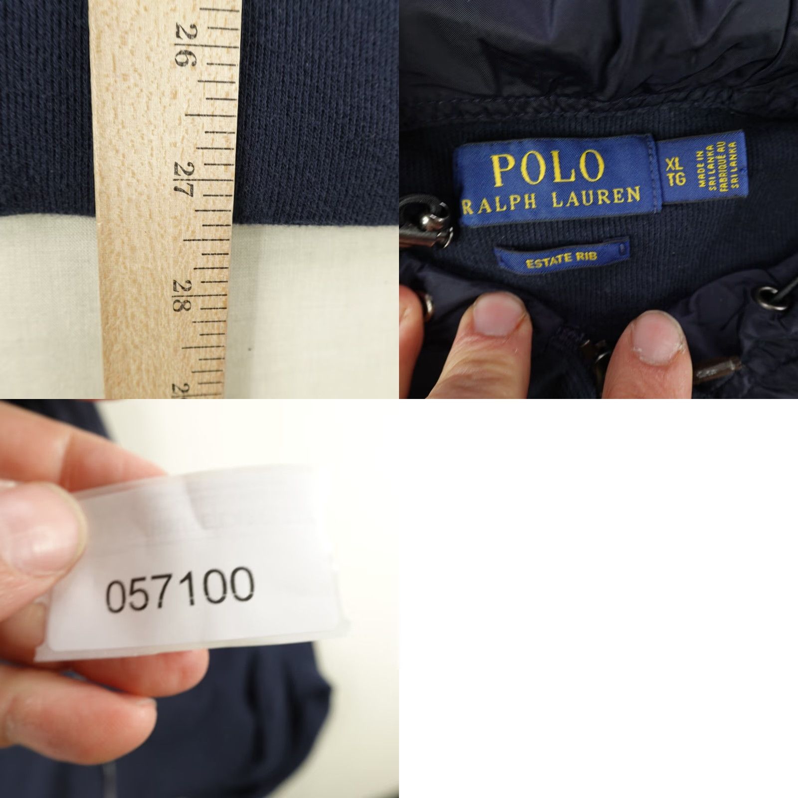 Polo Ralph Lauren VINTAGE Polo Ralph Lauren Hoodie Men XL Blue Classic Outdoor Sweatshirt Full Zip Pullover Size US XL / EU 56 / 4 - 8 Thumbnail
