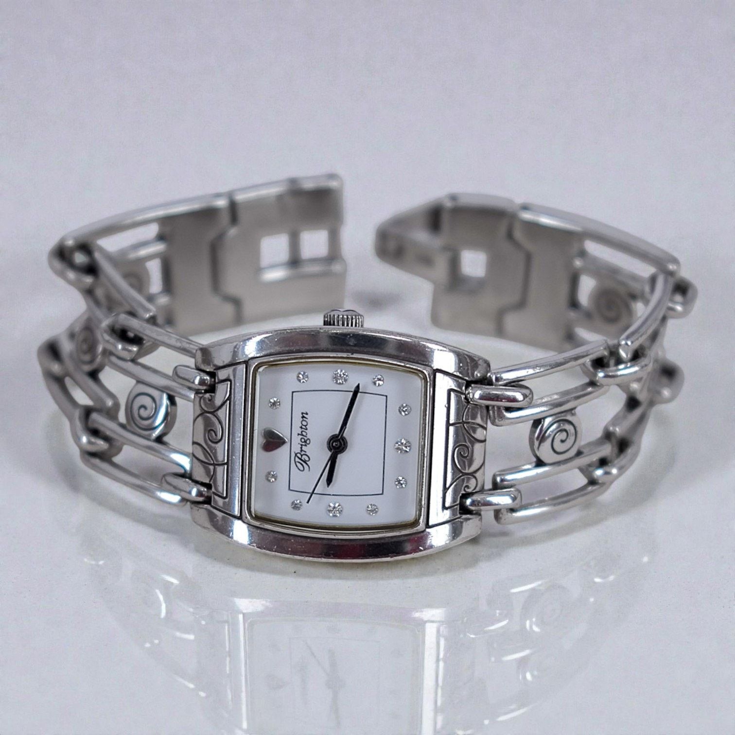 Brighton Brighton Malibu Watch Square Links Swirl Design Silver Size ONE SIZE - 1 Thumbnail