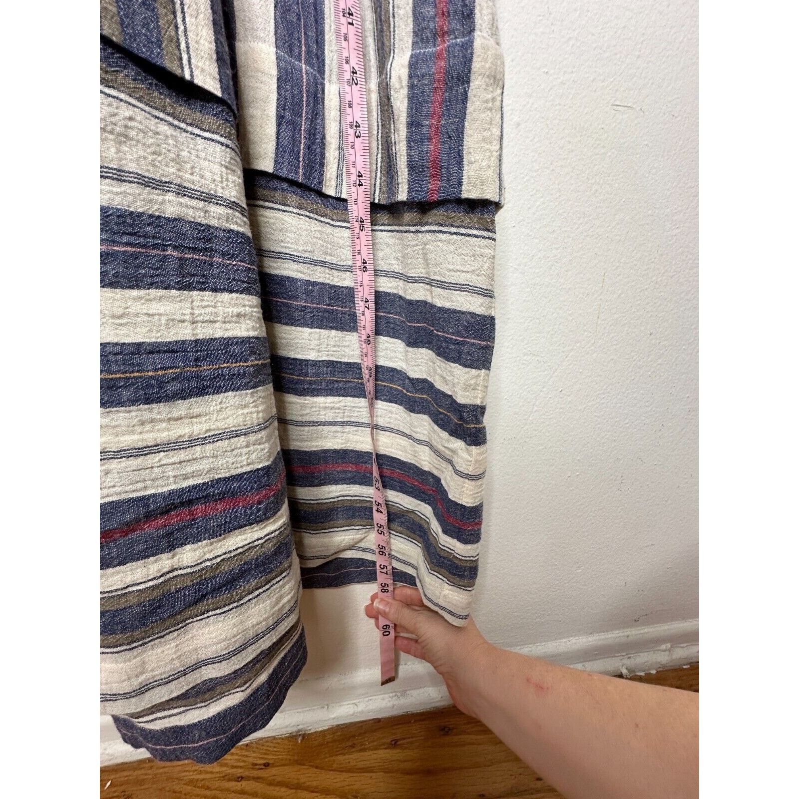 Other Three Graces London Ferrer Stripe Short Sleeve VNeck Dress Size L / US 10 / IT 46 - 16 Thumbnail