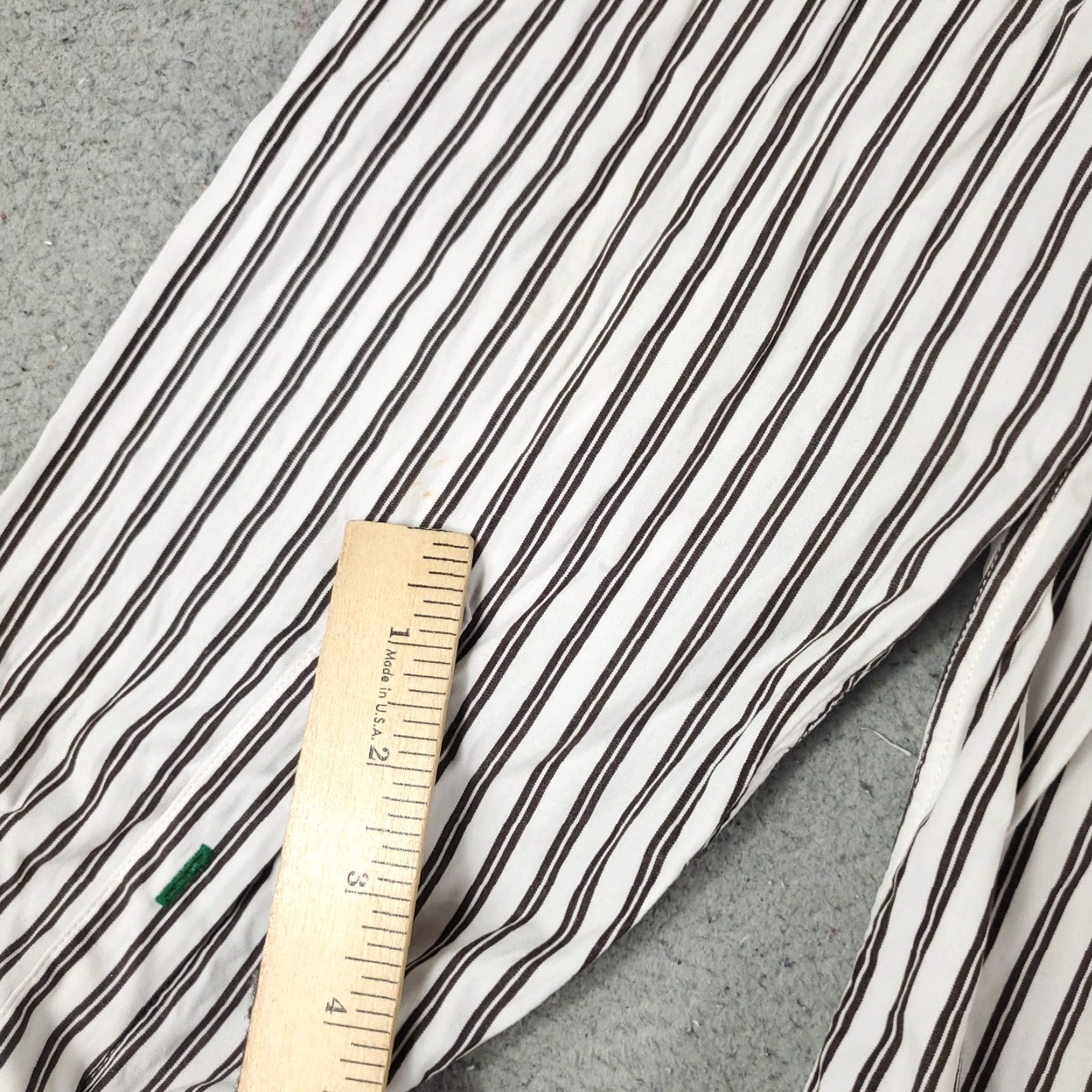 Tommy Hilfiger Tommy Hilfiger Shirt Mens XL White Brown Striped Button-Up Long Sleeve Casual Business Formal Party/Cocktail Workwear Size US XL / EU 56 / 4 - 6 Thumbnail