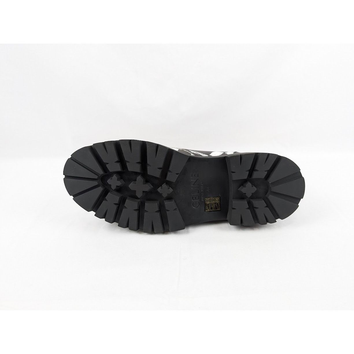 Celine o1rshd Leather Spiders Loafers in Black / White Size US 11 / EU 44 - 12 Thumbnail