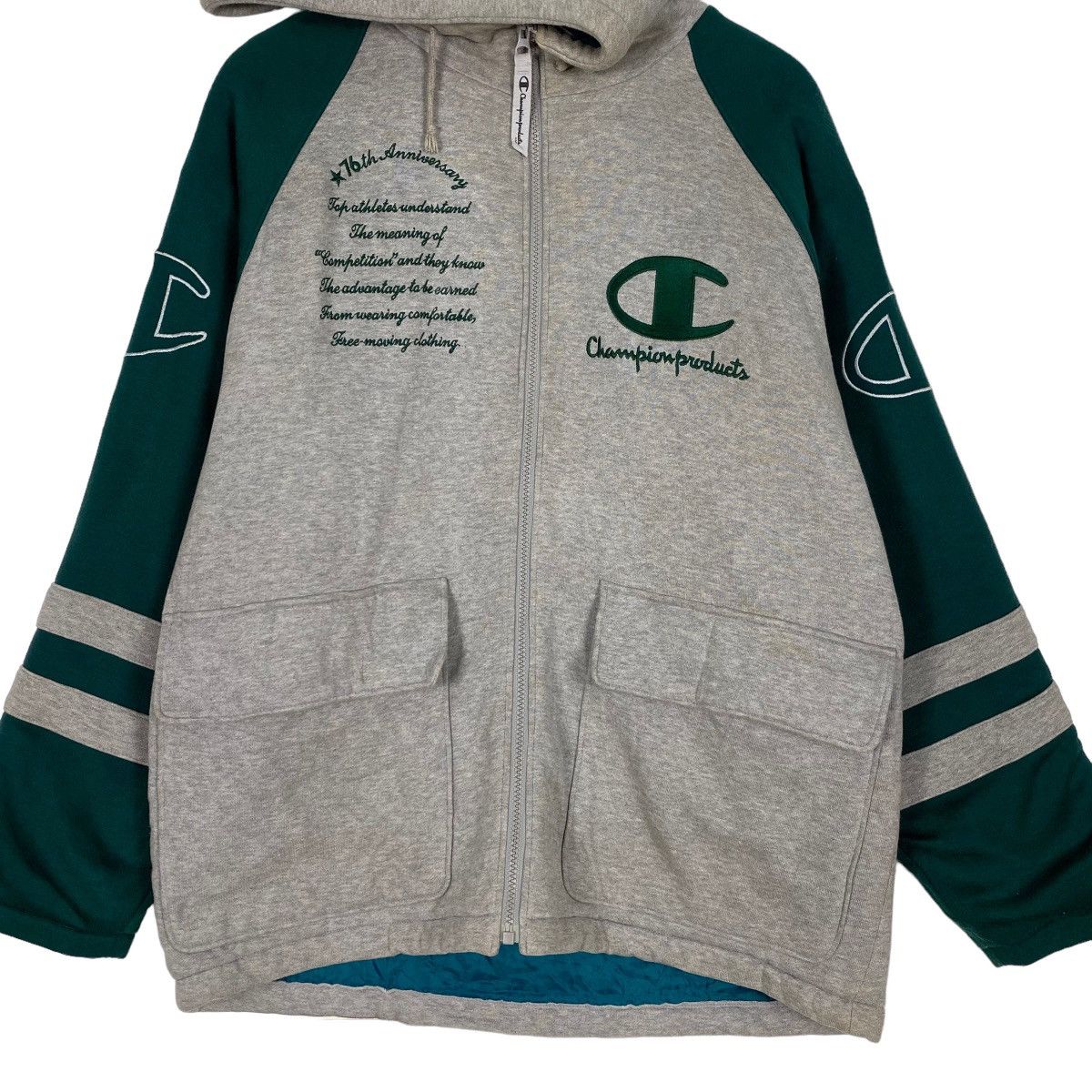 Champion × Japanese Brand Champion big logo zipper hoodie Size US L / EU 52-54 / 3 - 5 Thumbnail