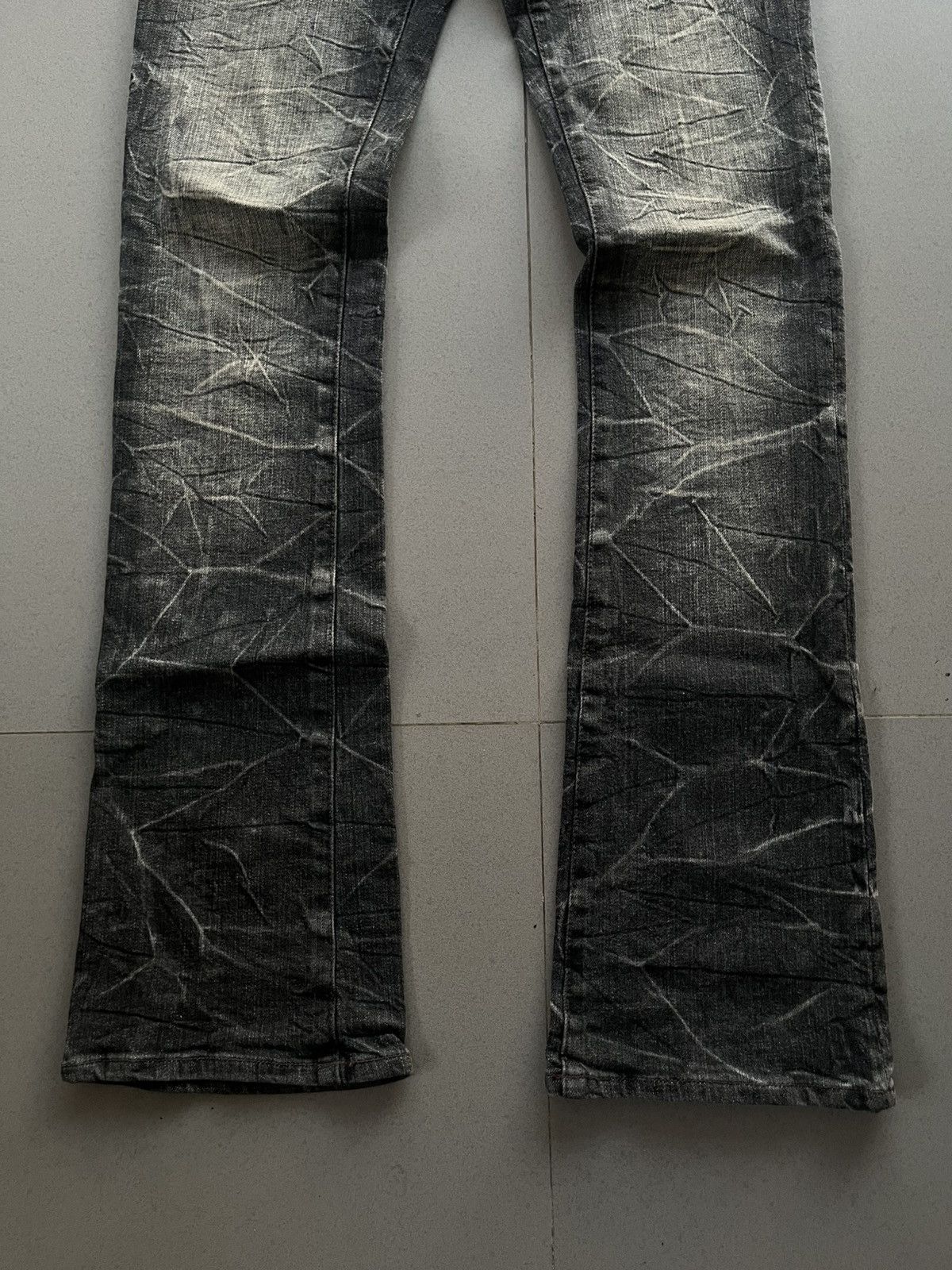 JAPANESE SCHLUSSEL FLARE VKEI BOOT CUT PUNK PANTS DENIM