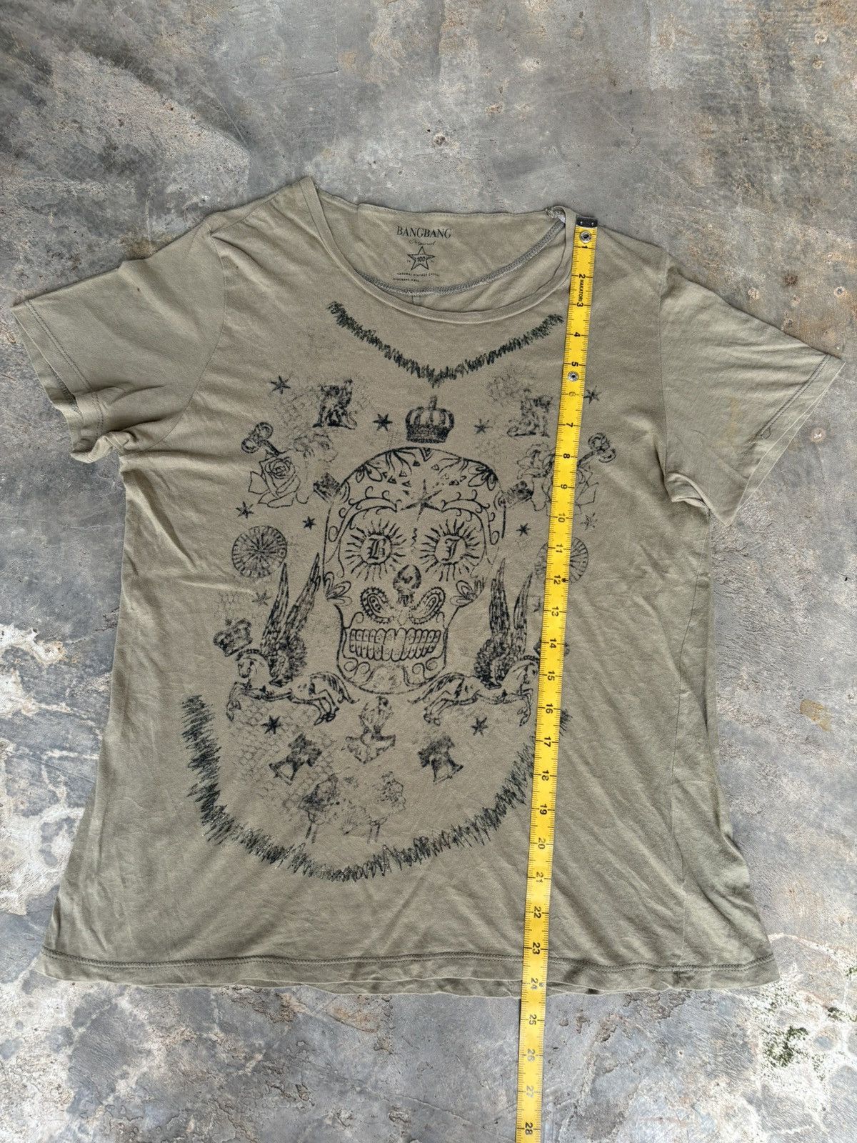 If Six Was Nine × Japanese Brand Y2k Bang Bang Jeans Skull Ifsix Punk Style Tshirt Size US XL / EU 56 / 4 - 7 Thumbnail