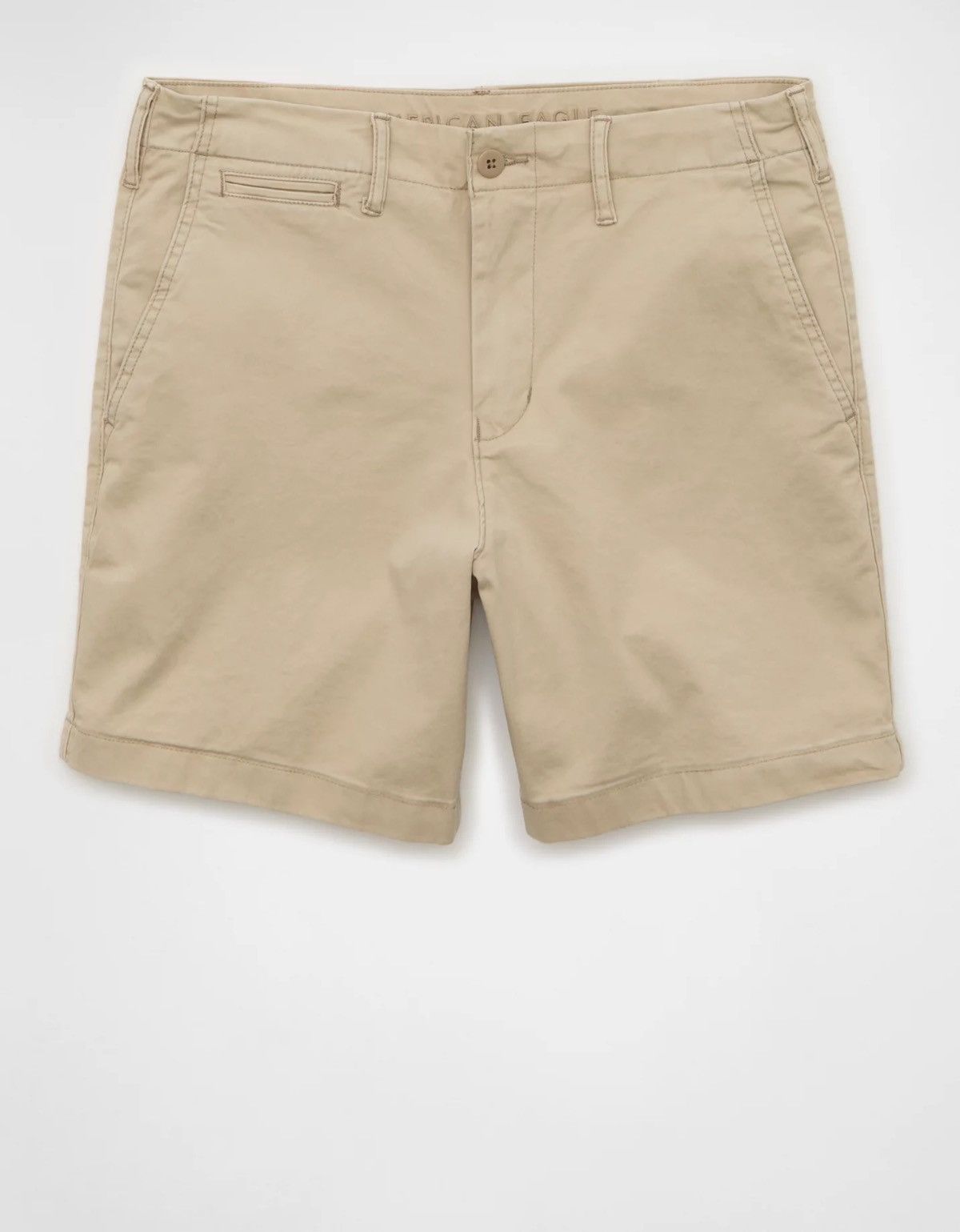 American Eagle Outfitters American Eagle Classic Flex Lived-In Khaki Shorts Size US 31 - 8 Thumbnail