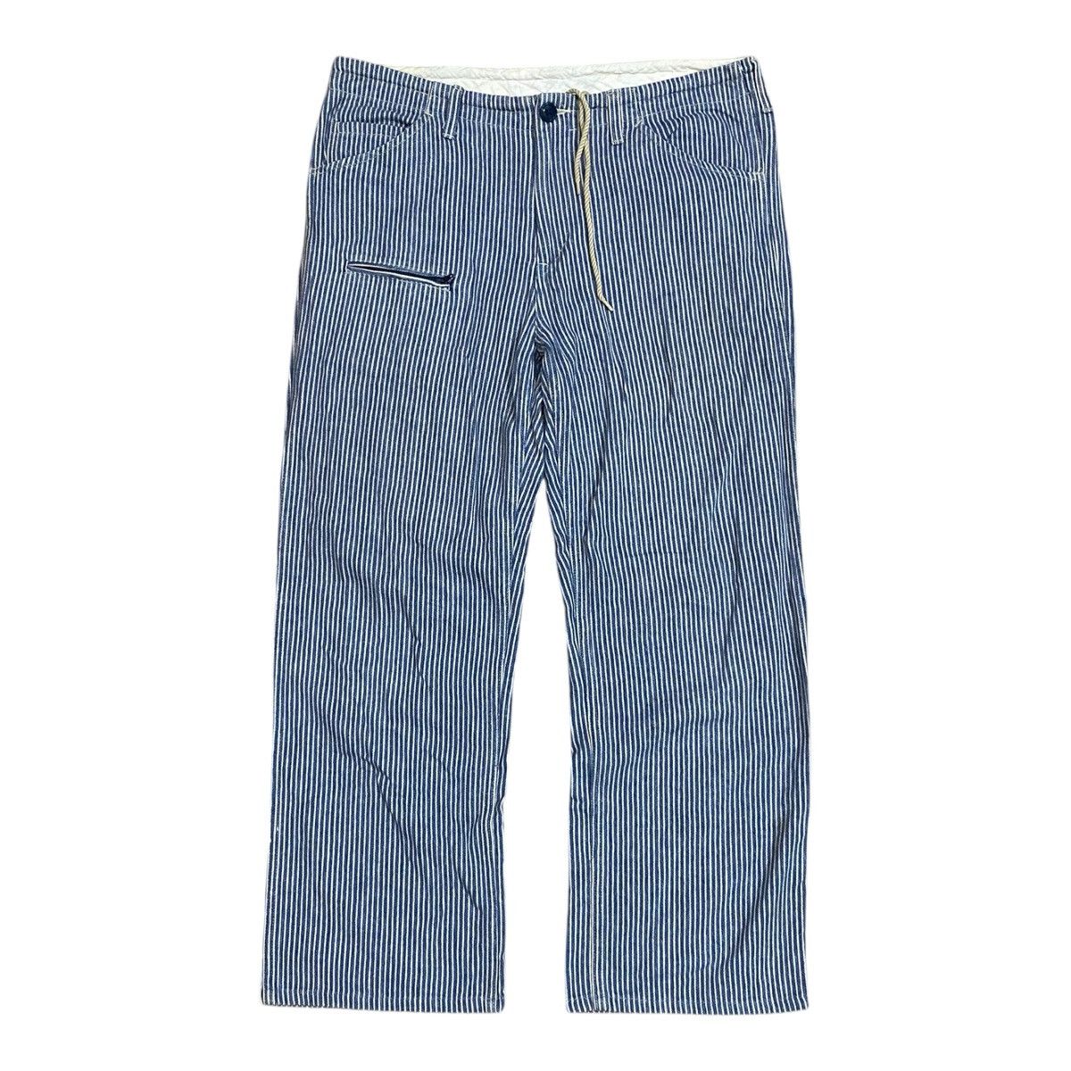 Blue Blue Japan ✨Blue Blue Japan indigo hickory stripe pants made in Japan Size US 35 - 1 Thumbnail