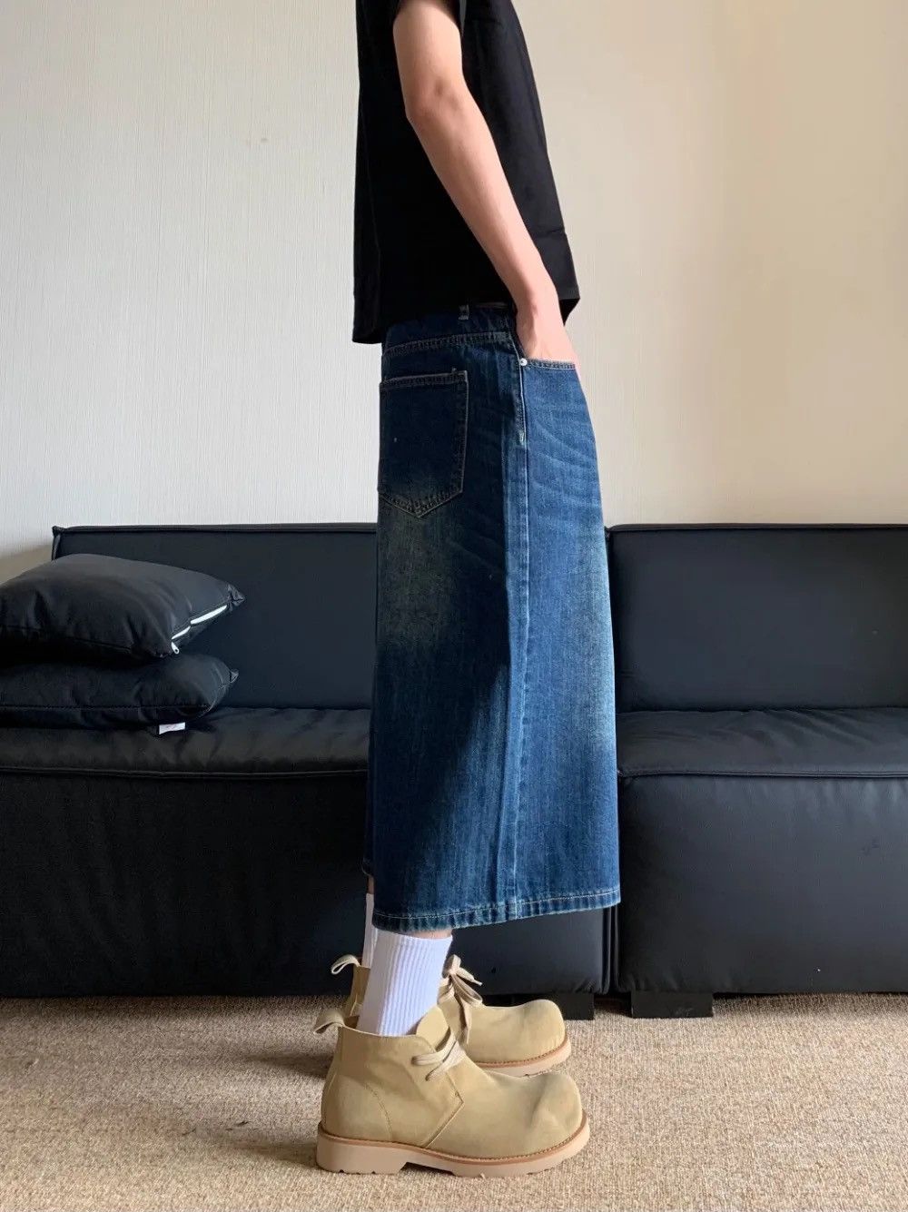 Other × Vintage Streetwear Washed Hip Hop Wide Leg Jorts Shorts y2k Size US 31 - 3 Thumbnail