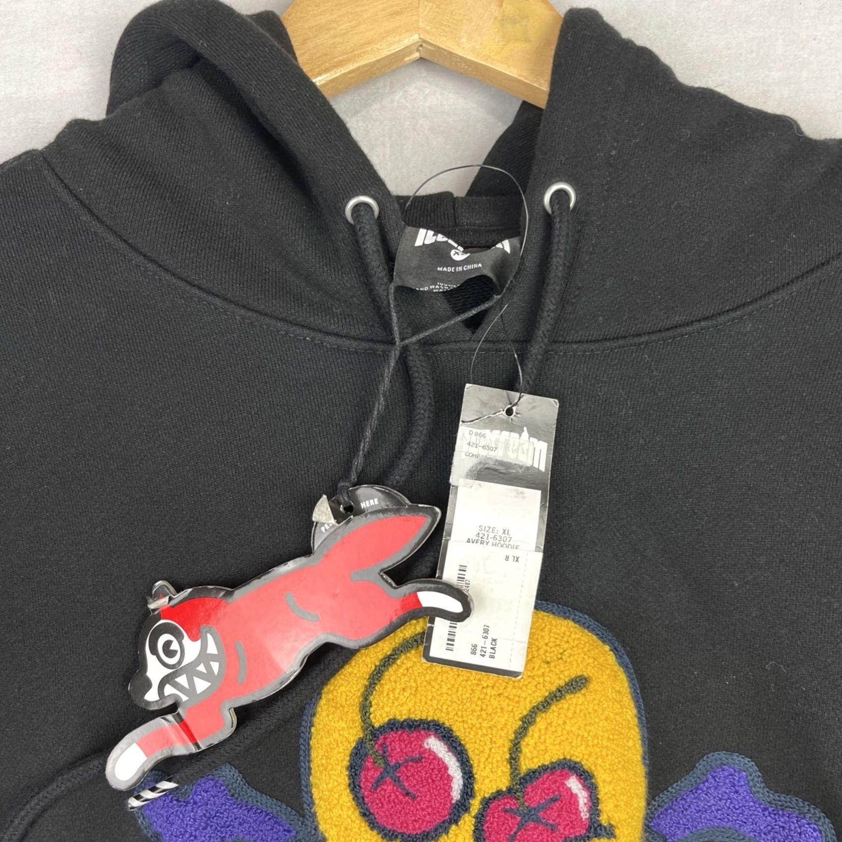 Vintage ICECREAM Hoodie Mens XL Black Avery Sweatshirt Streetwear Chenille Patch Sweatshirt Size US XL / EU 56 / 4 - 7 Thumbnail